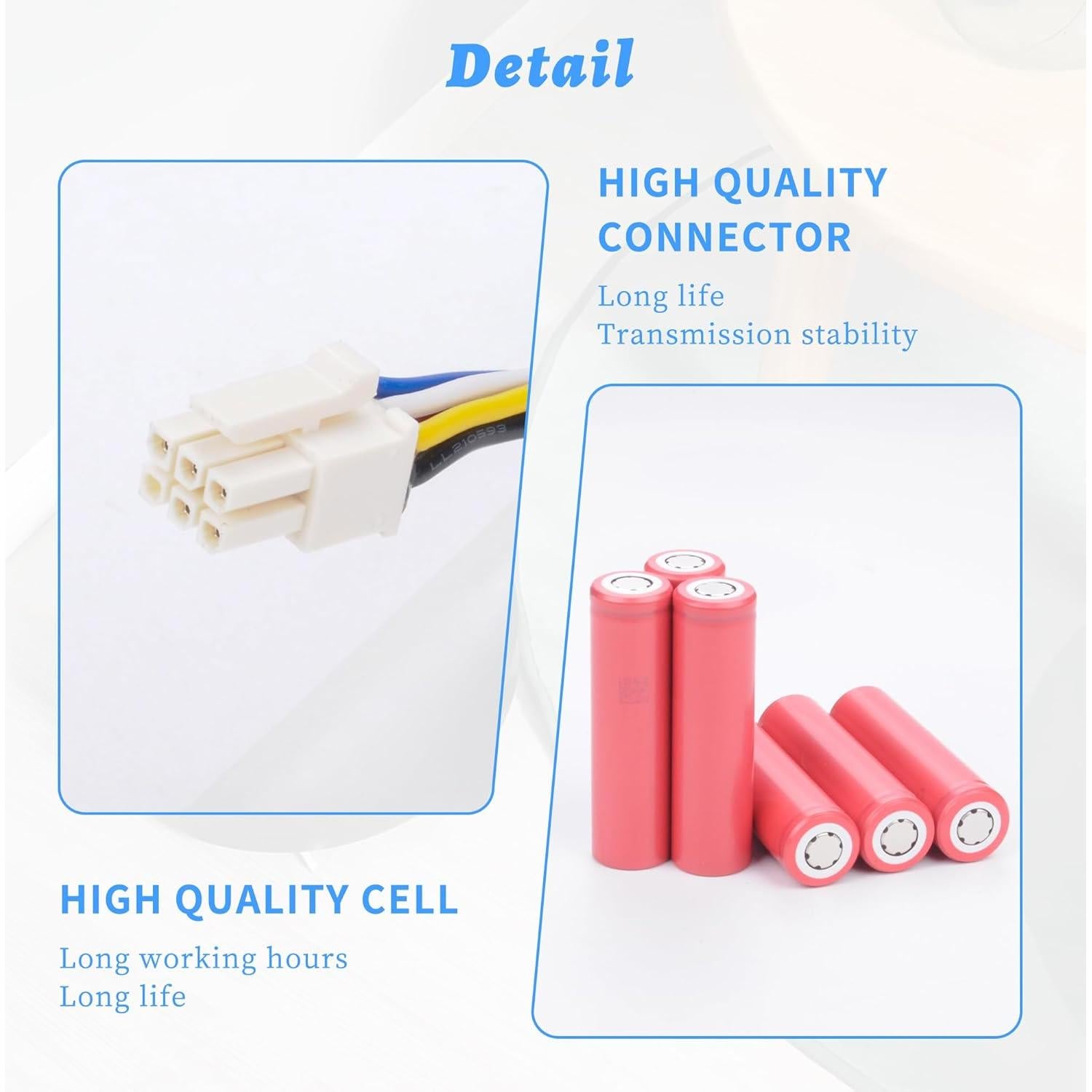 Batería Li-ion 6400mAh 14.4V para aspiradora Xiaomi Dreame W10