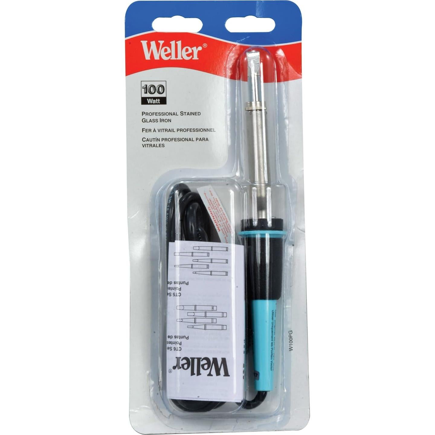 Soldador Weller W100PG 100W 371°C Punta CT6F7 Original