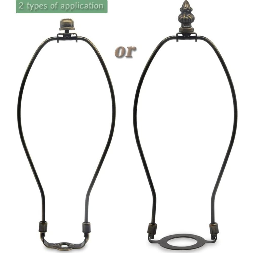 Soporte de Lámpara QVQCWD de Bronce 25,4 cm con Adaptador E26