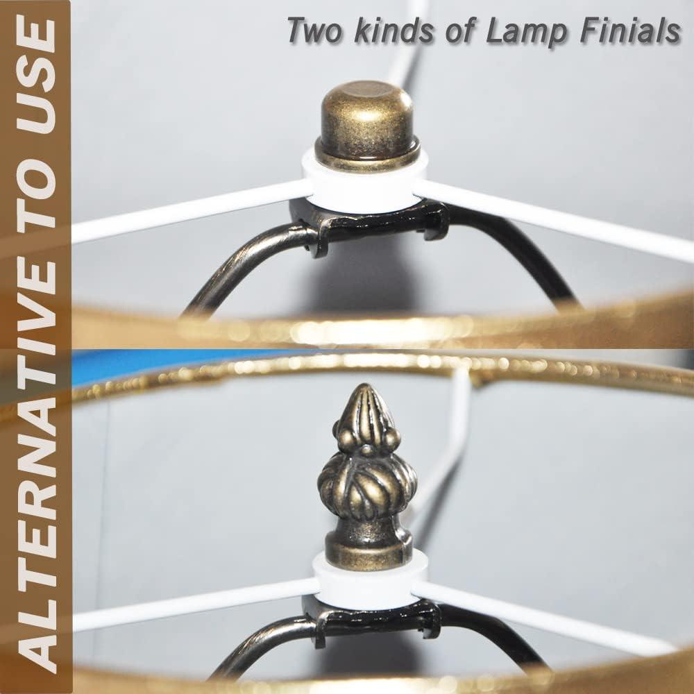 Soporte de Lámpara QVQCWD de Bronce 25,4 cm con Adaptador E26