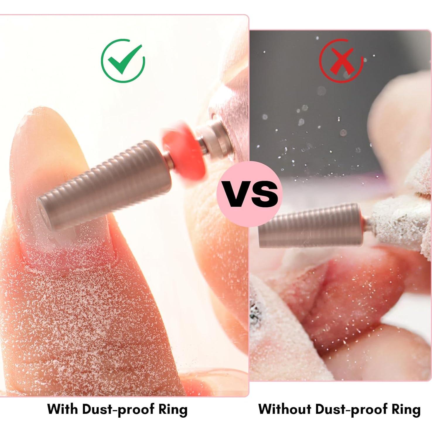 Makartt 5 en 1 Broca para Uñas de Carburo 2.38 mm - Profesional