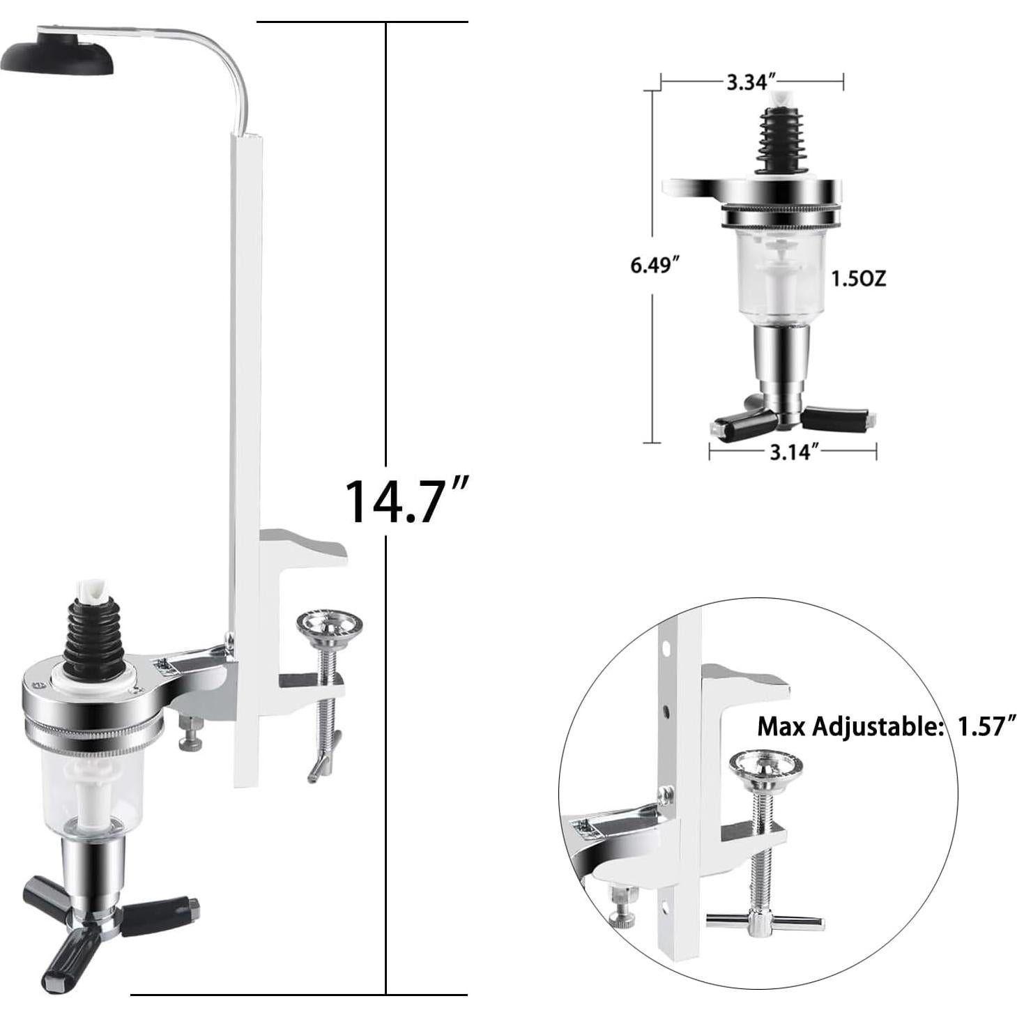 Dispensador de Licor Montado en Abrazadera MUGLIO 1 Botella