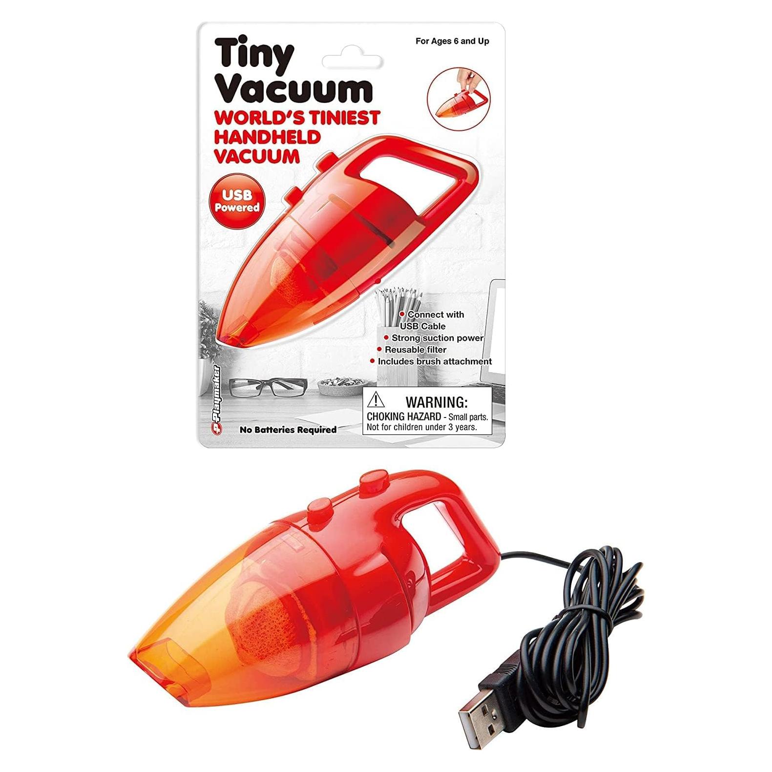 Aspiradora USB Playmaker Toys Compacta 17 cm con Cepillo