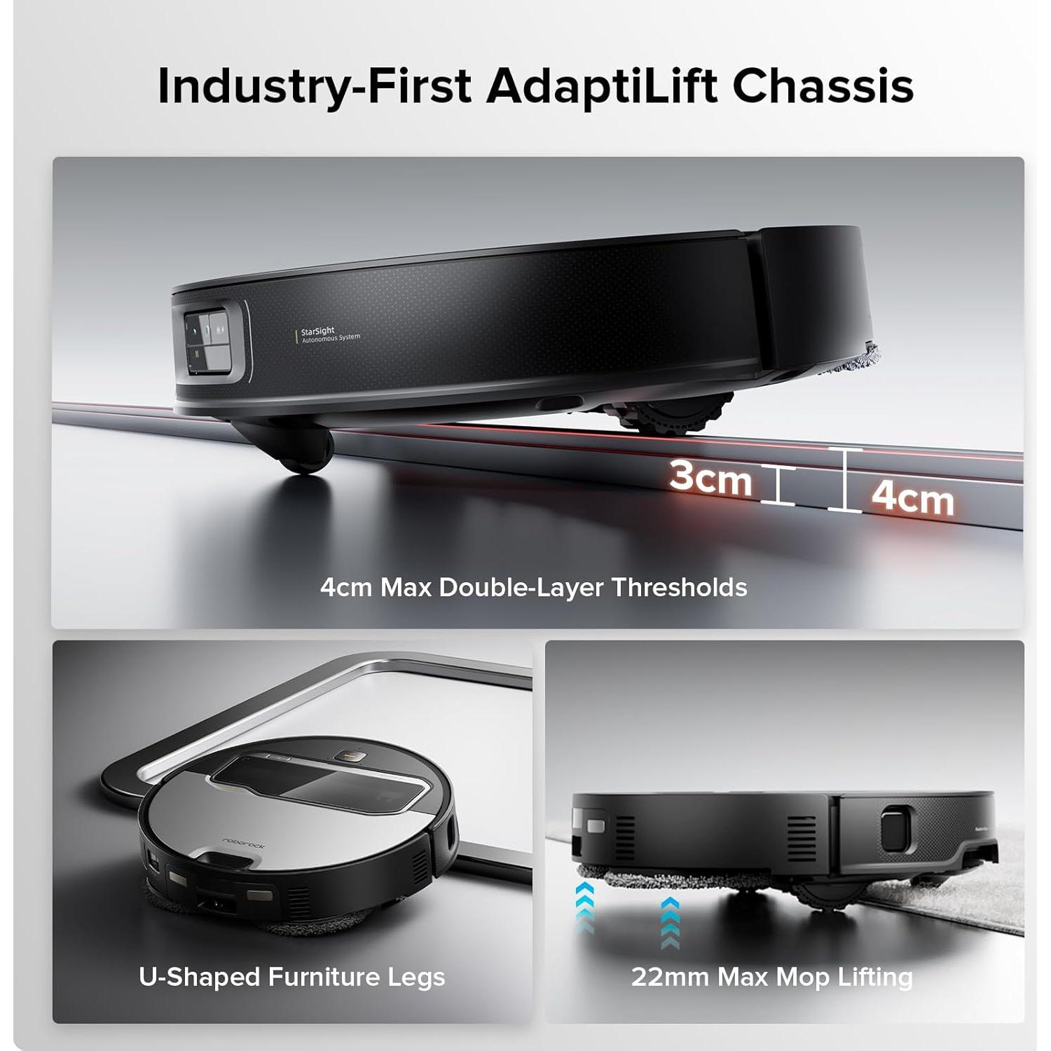 Aspiradora Robot Roborock Saros Z70 con Filtro Lavable 22000Pa