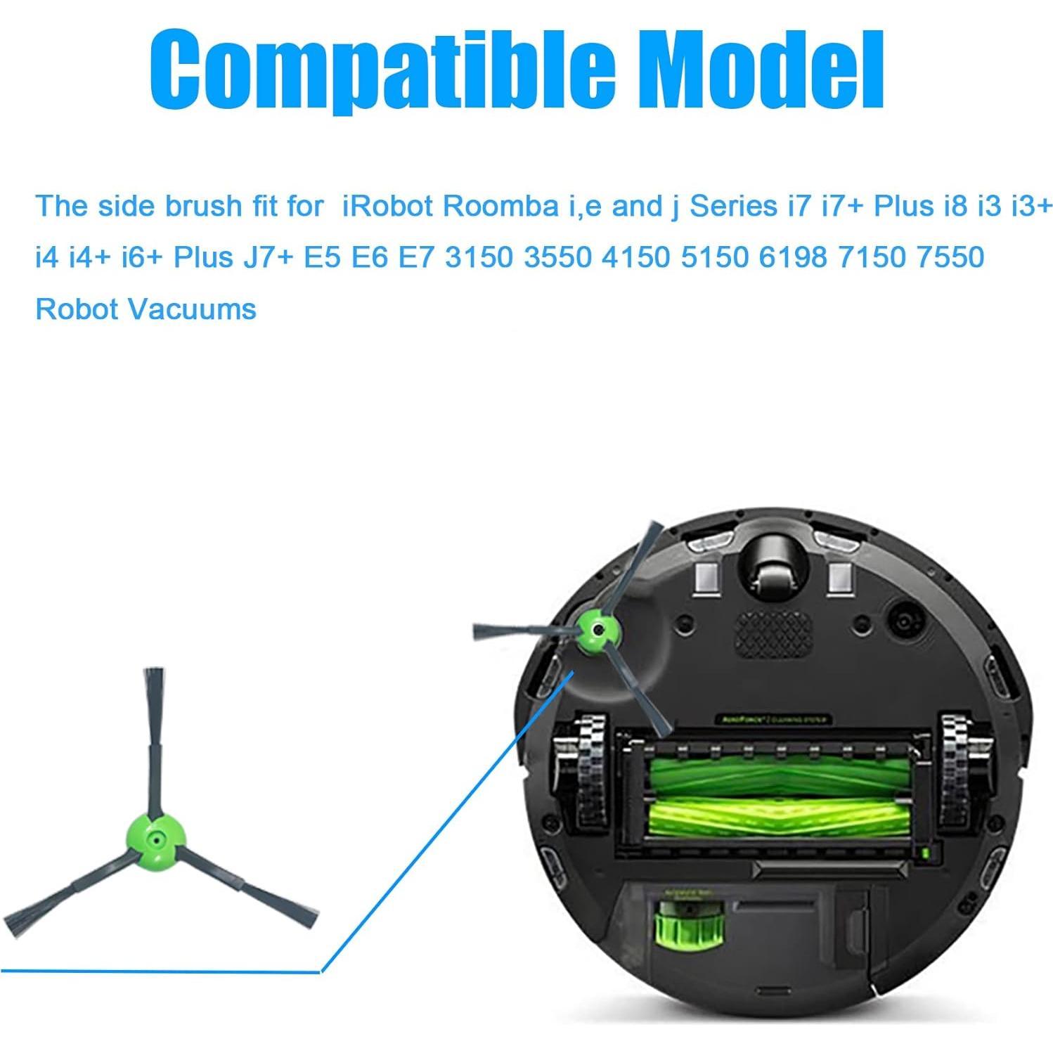 Cepillos Laterales de Reemplazo Vanclearidea para iRobot Roomba
