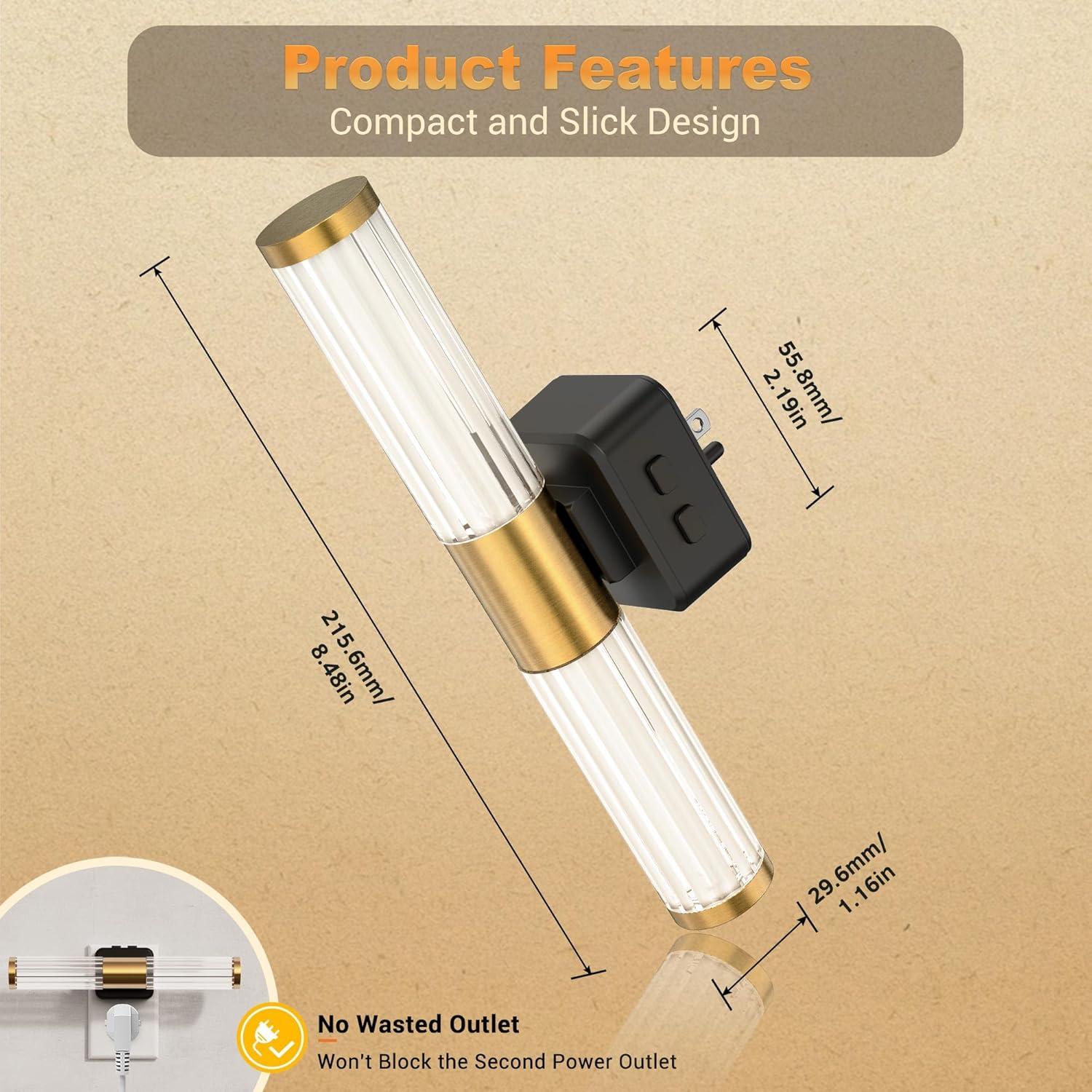 Luz Nocturna JandCase RGB con Sensor y Regulador 9.14cm
