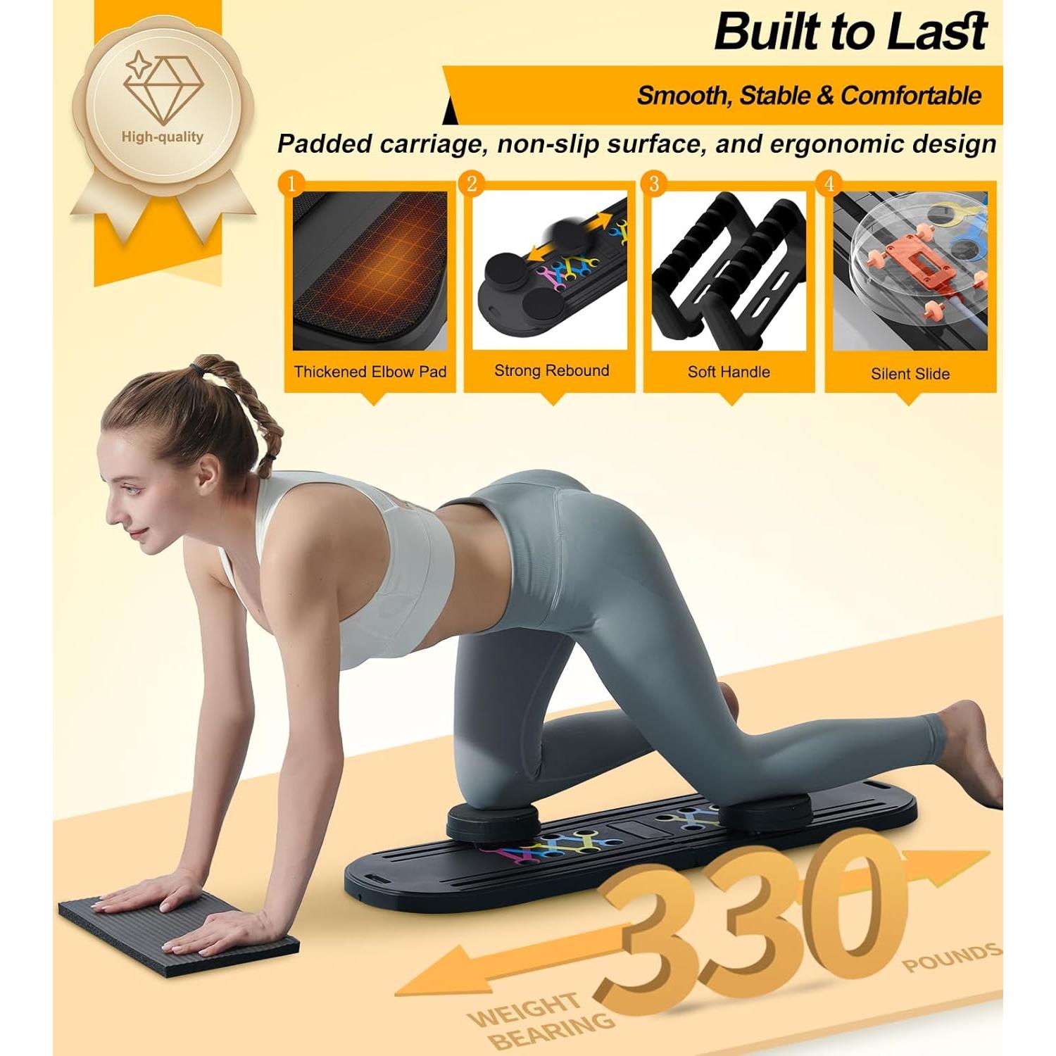 Conjunto de Reformador de Pilates Ailinkor 6 en 1 Plegable