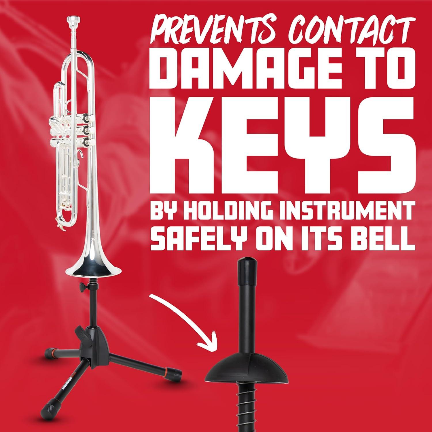Soporte trípode Gator Frameworks para trompeta Bb estándar