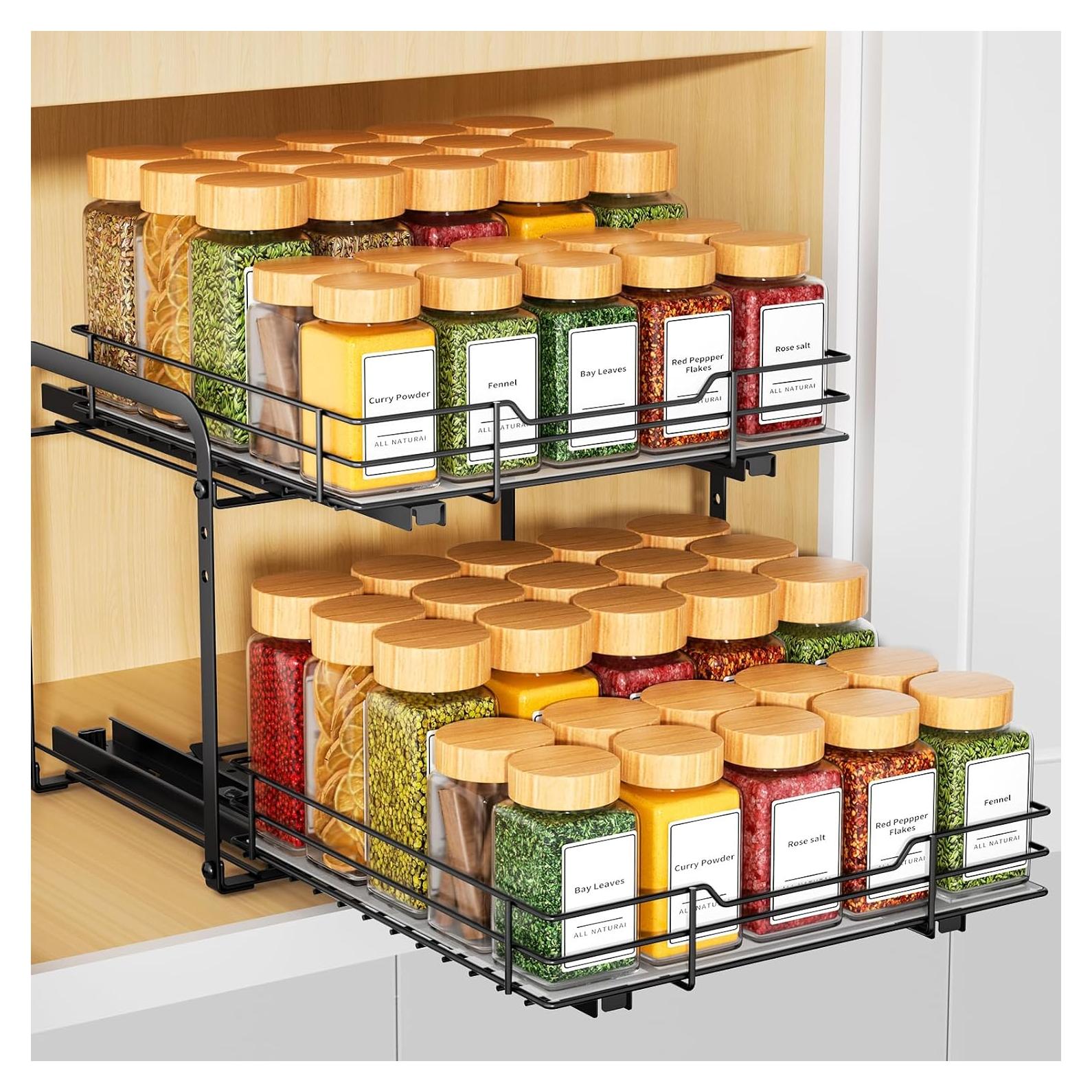 Estante Organizador de Especias RCHYFEED 2 Niveles 29.2x26.7 cm