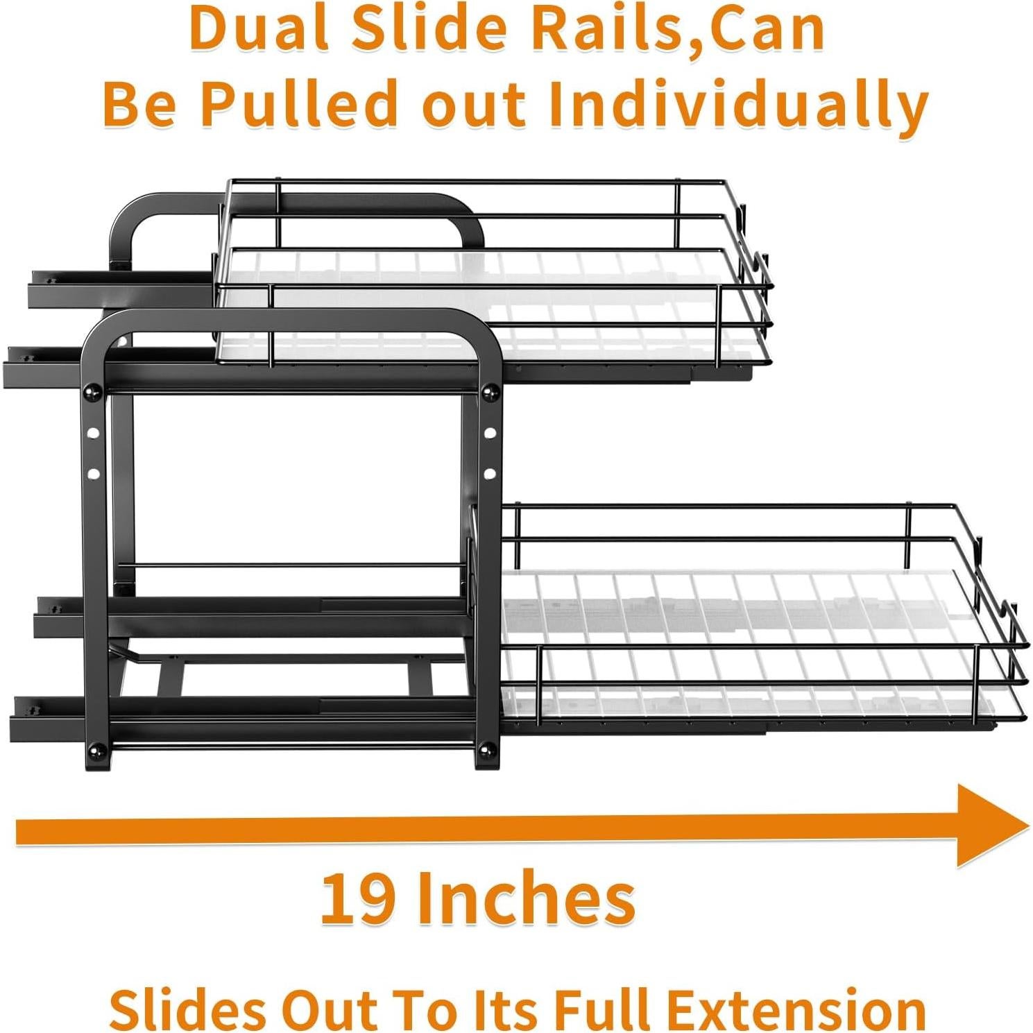 Estante Organizador de Especias RCHYFEED 2 Niveles 29.2x26.7 cm