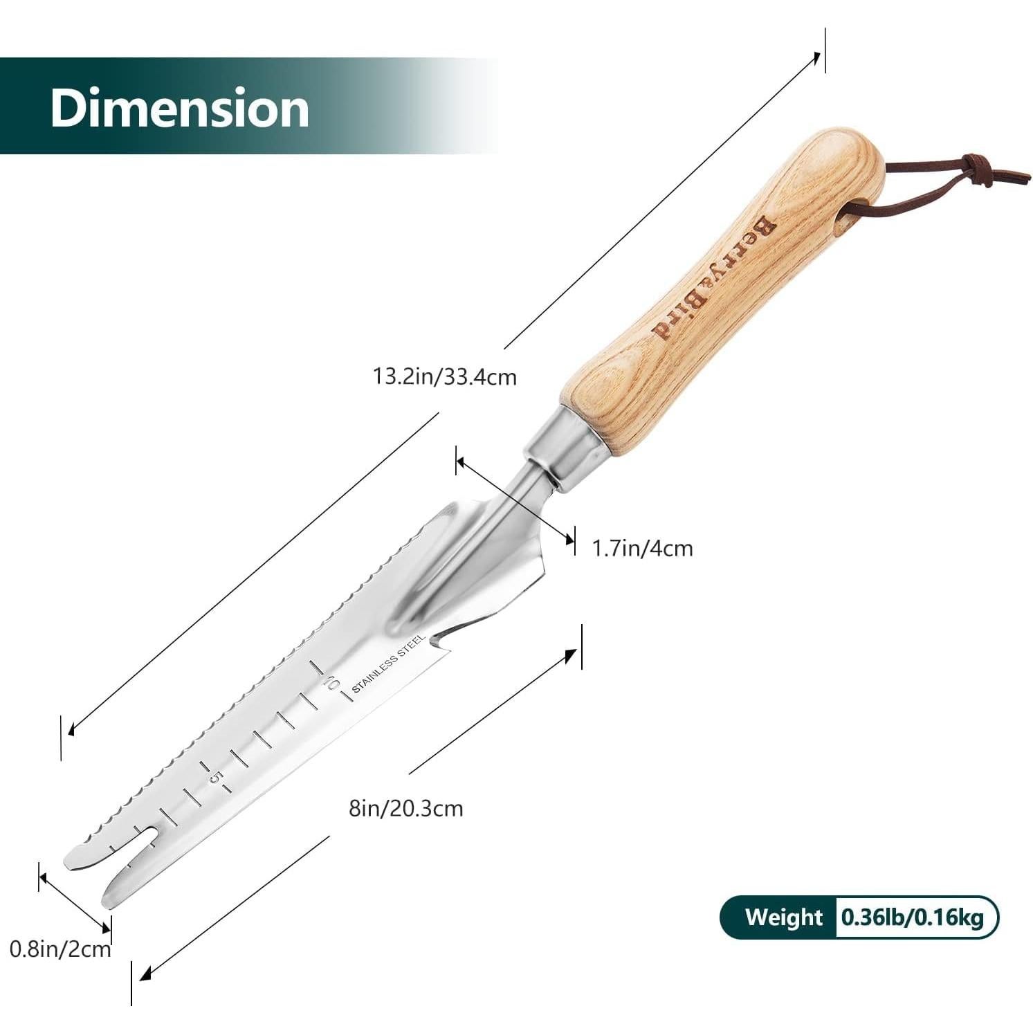 Pala de Deshierbe de Mano Berry&Bird 5 en 1 Acero Inoxidable