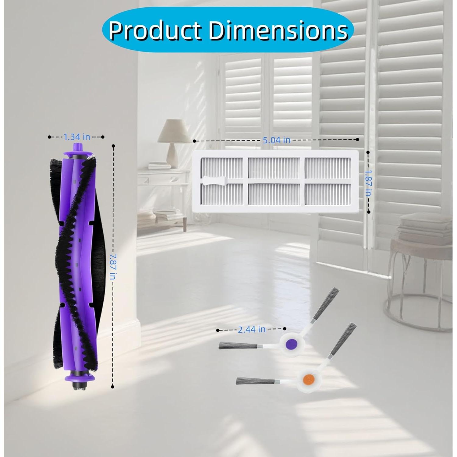 Kit de Reemplazo 11 Piezas para Aspiradora Robot Narwal Freo