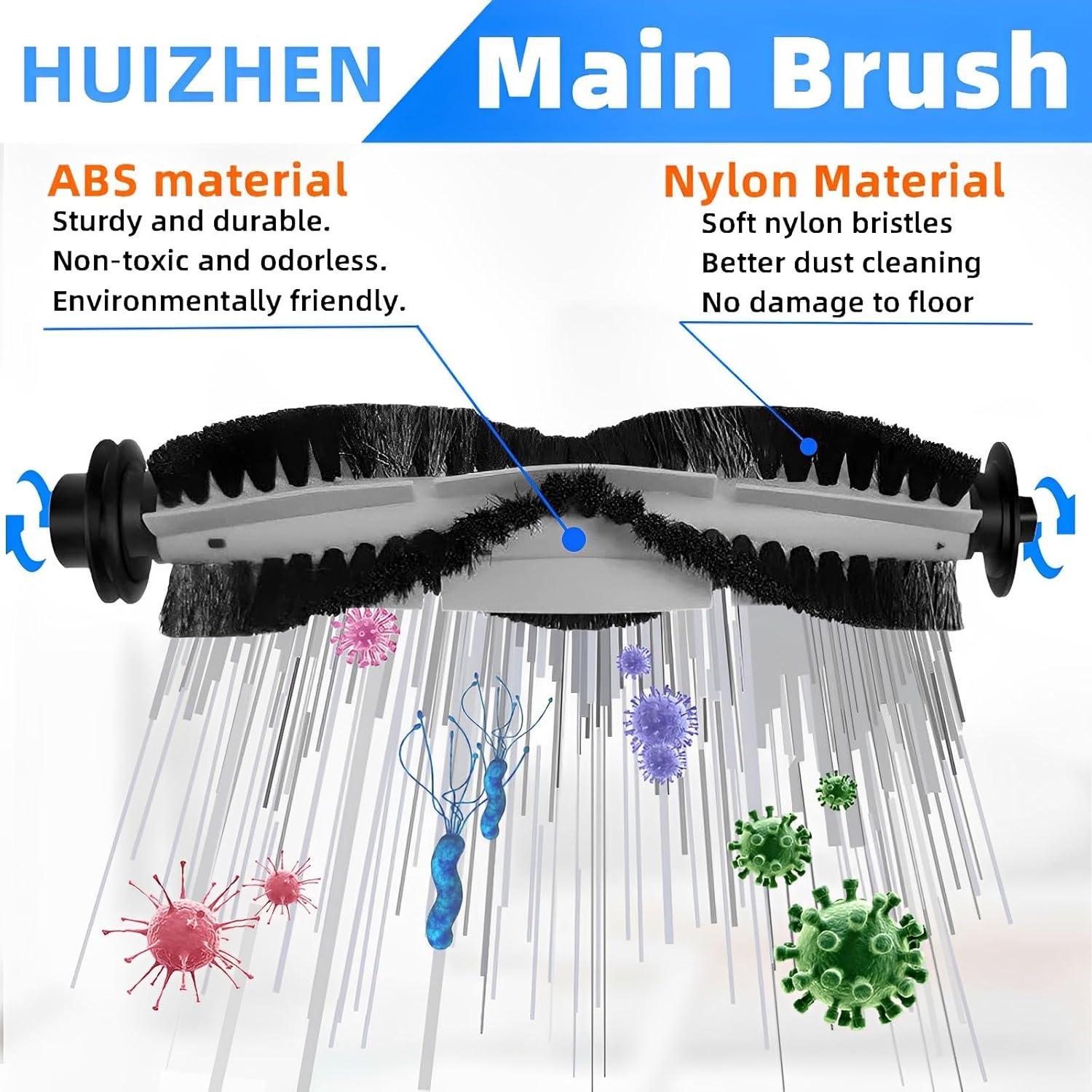 Kit de Accesorios HUIZHEN para Ionvac SmartClean 2000 - 2 Cepillos, 6 Filtros HEPA