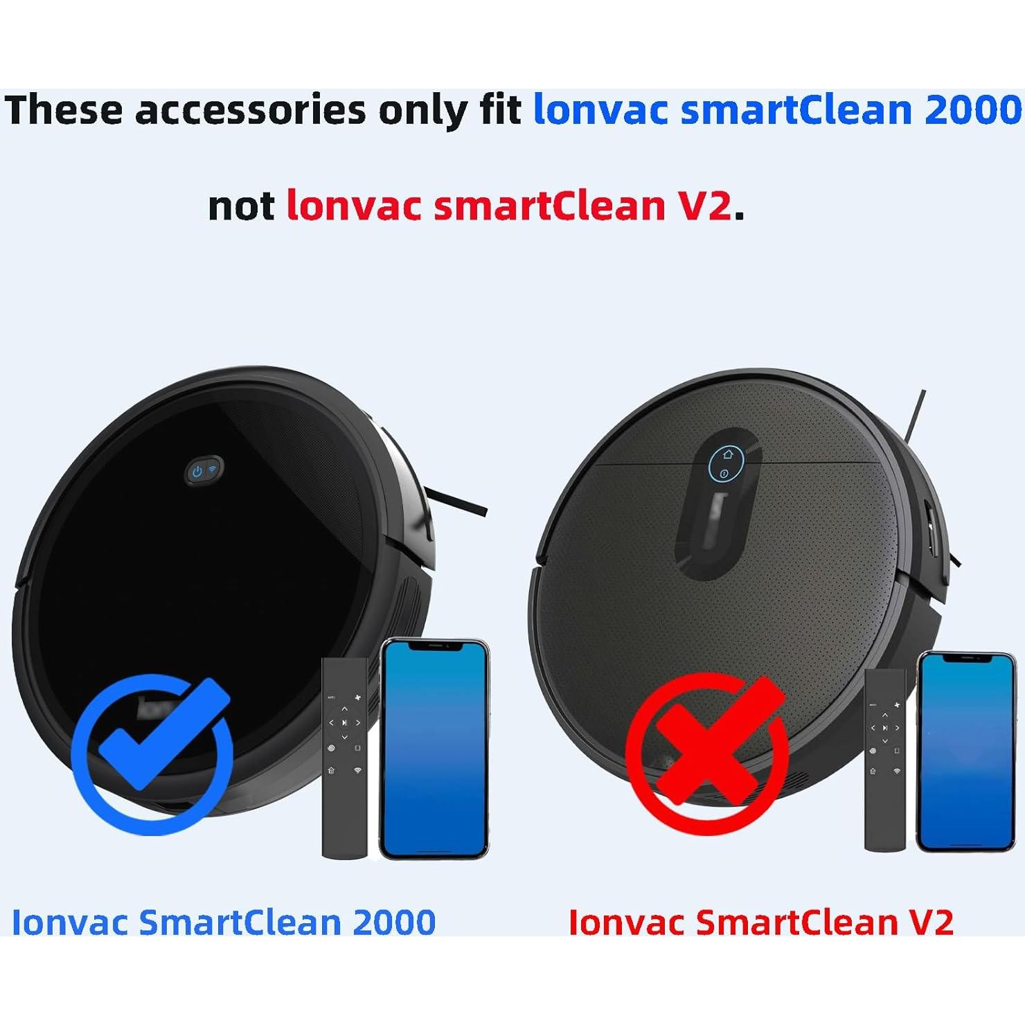 Kit de Accesorios HUIZHEN para Ionvac SmartClean 2000 - 2 Cepillos, 6 Filtros HEPA