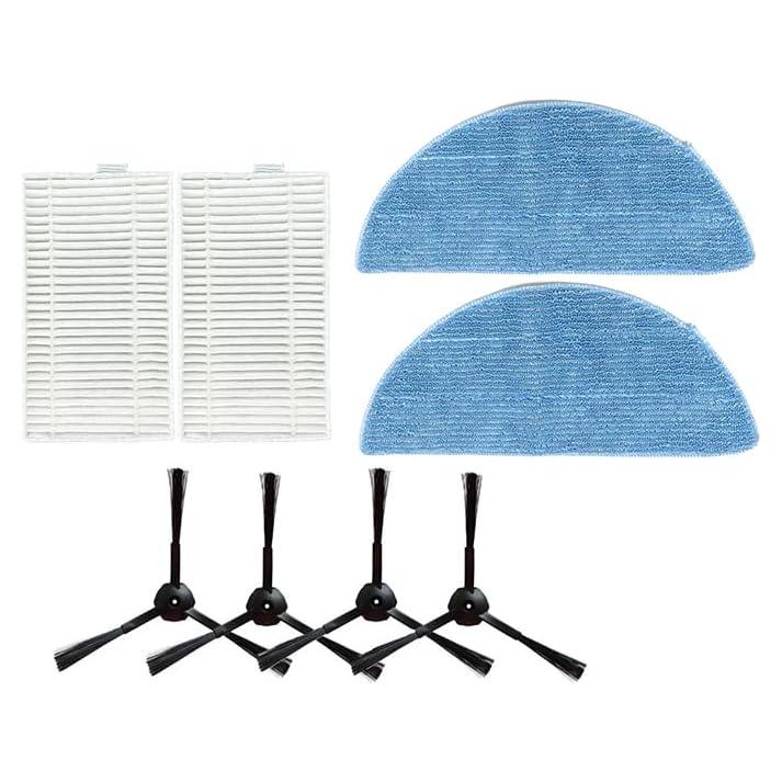 Accesorios para Aspiradora Robot Haozhifeng V9 - Cepillo Lateral, Filtro HEPA y Paño de Mopa