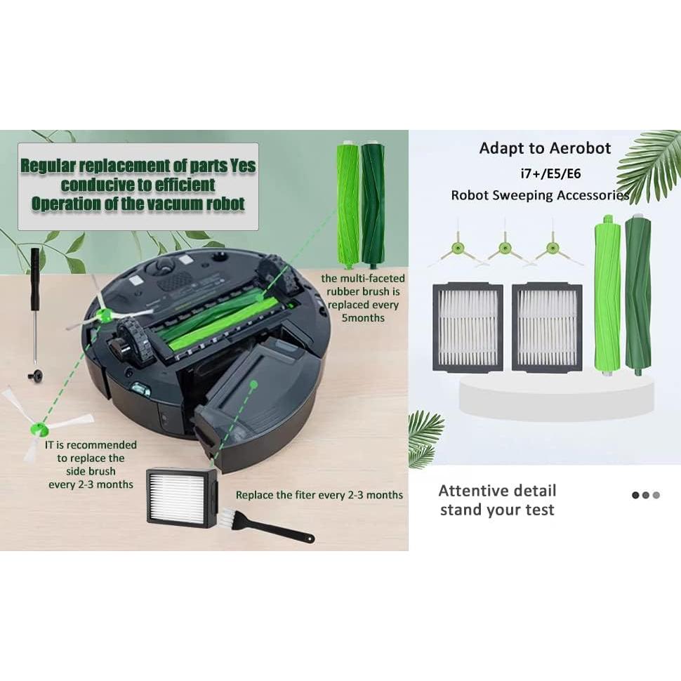 Accesorios de Repuesto iRobot Roomba E5 E6 E7 i3 i7 - 1 Juego