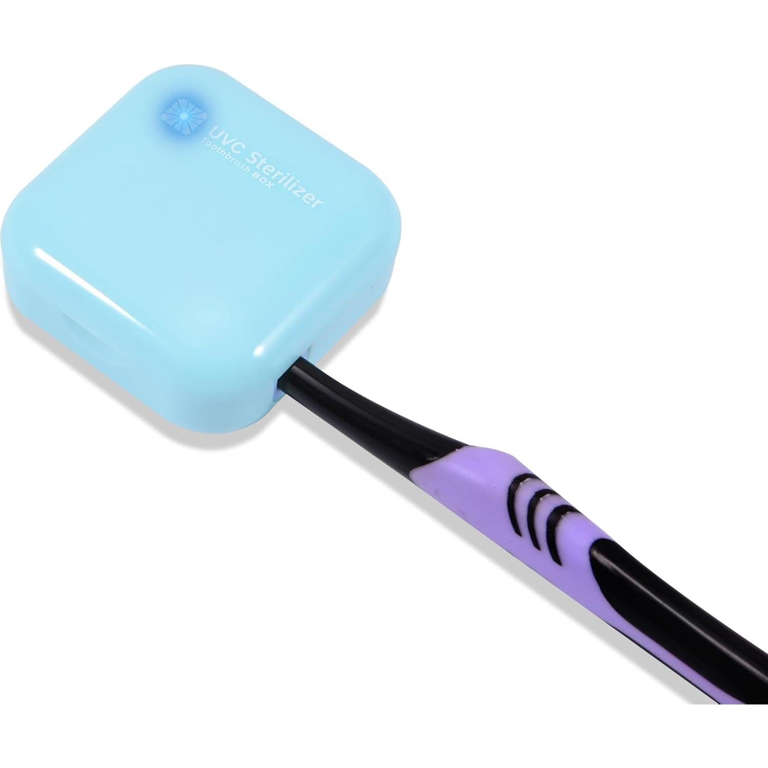 Soporte Limpiador de Cepillo de Dientes LEDTS-2 Azul Cielo