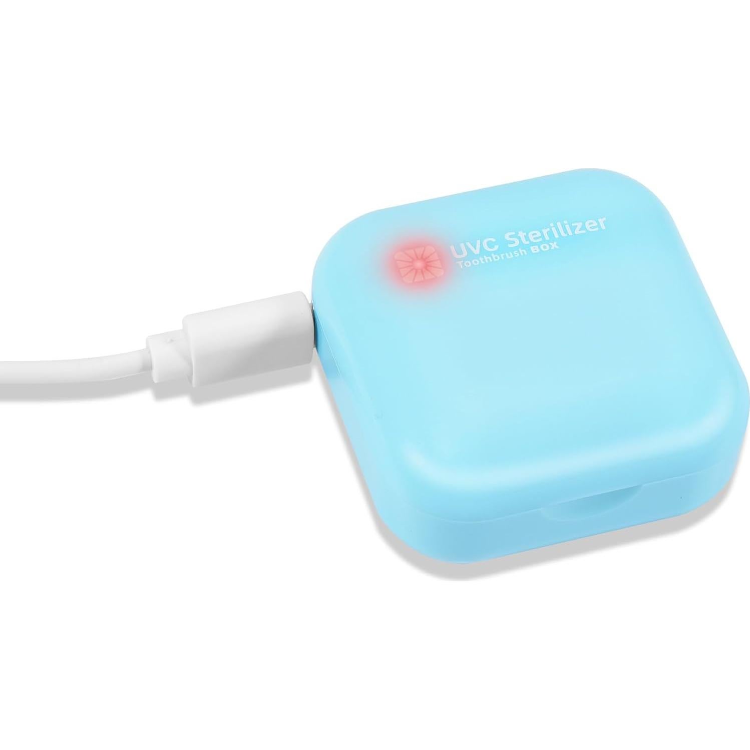 Soporte Limpiador de Cepillo de Dientes LEDTS-2 Azul Cielo