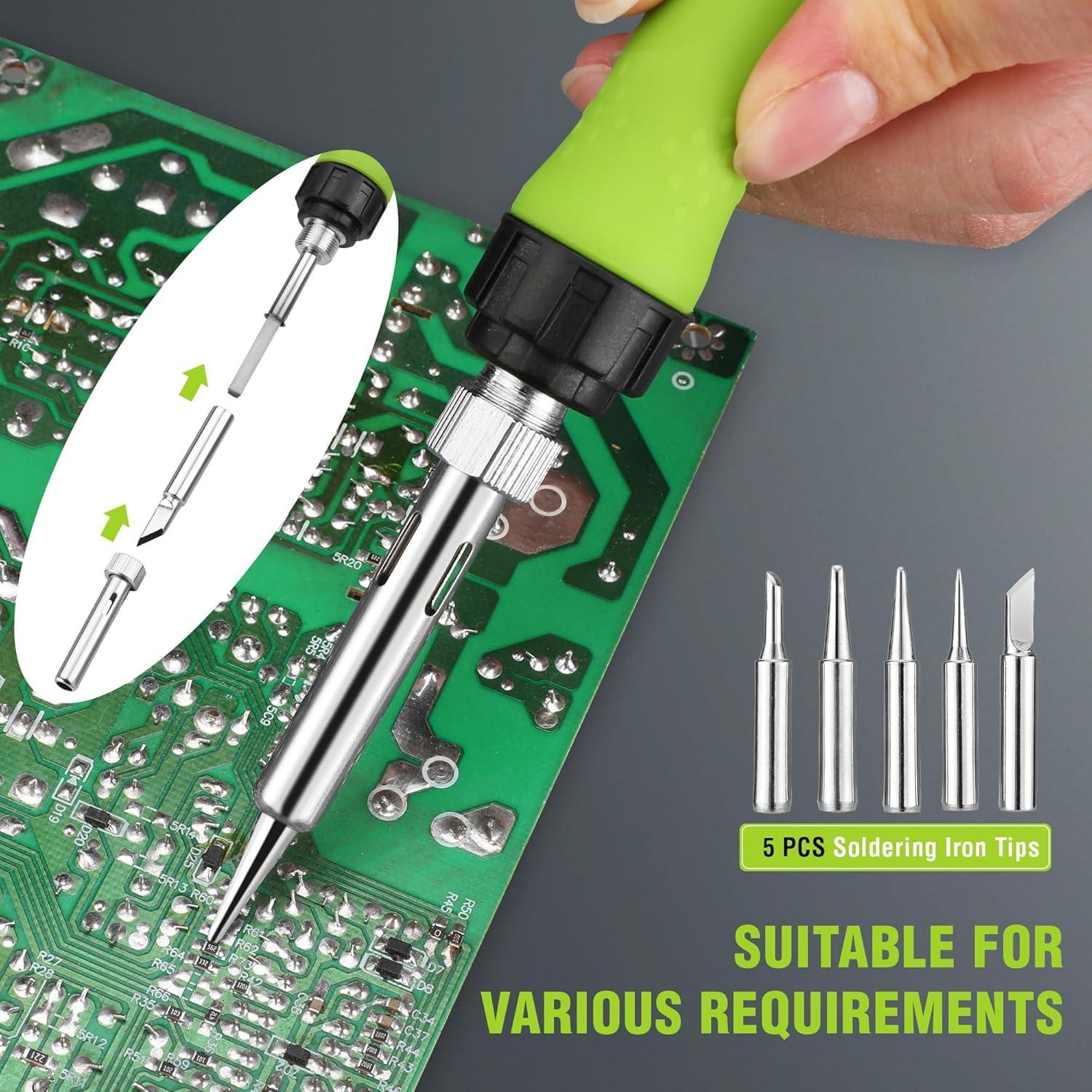 Kit de Soldadura WORKPRO 90W con Pantalla Digital y 11 Piezas