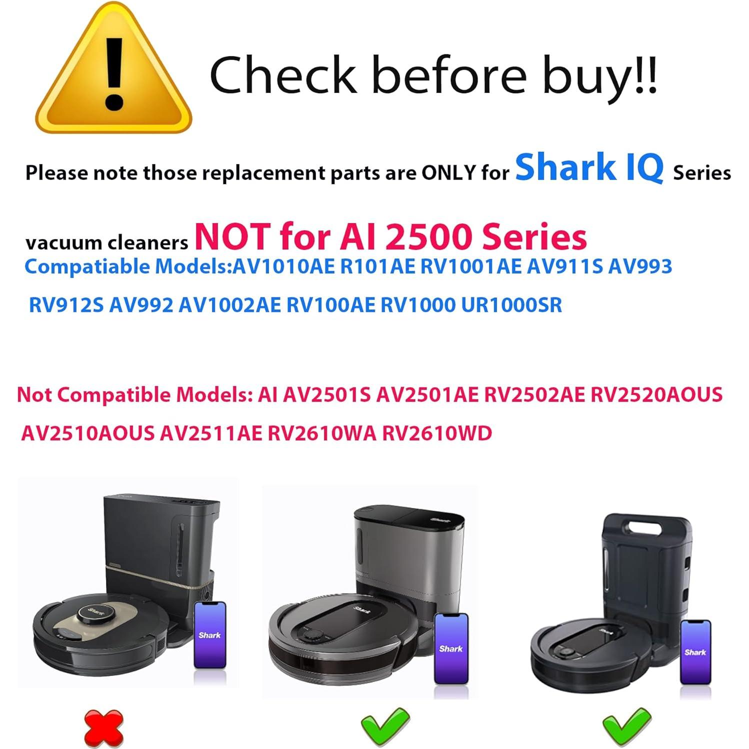 Accesorios de Repuesto JoyBros para Aspiradora Shark IQ R101AE