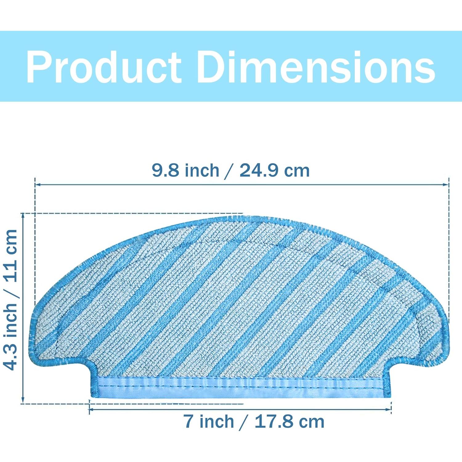 12 Paños de Mopa Lavables Unikstone para Ecovacs Deebot T8/N8