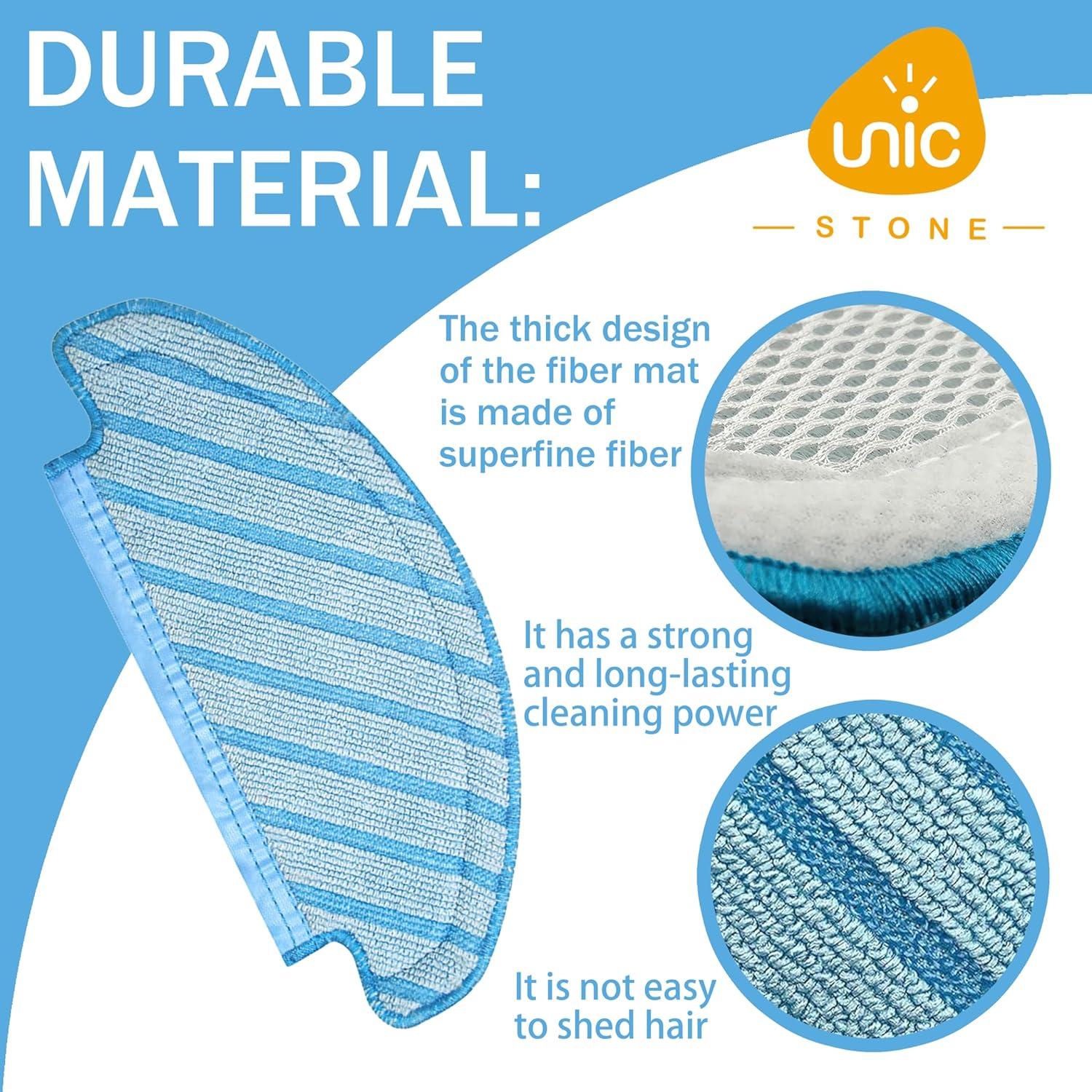 12 Paños de Mopa Lavables Unikstone para Ecovacs Deebot T8/N8