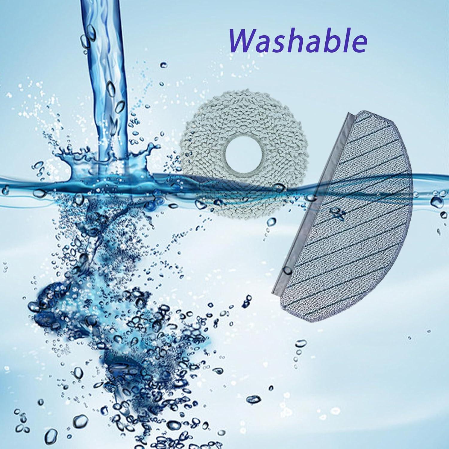 8 Almohadillas de Limpieza Microfibra Reutilizables Cleptorize 13.5cm