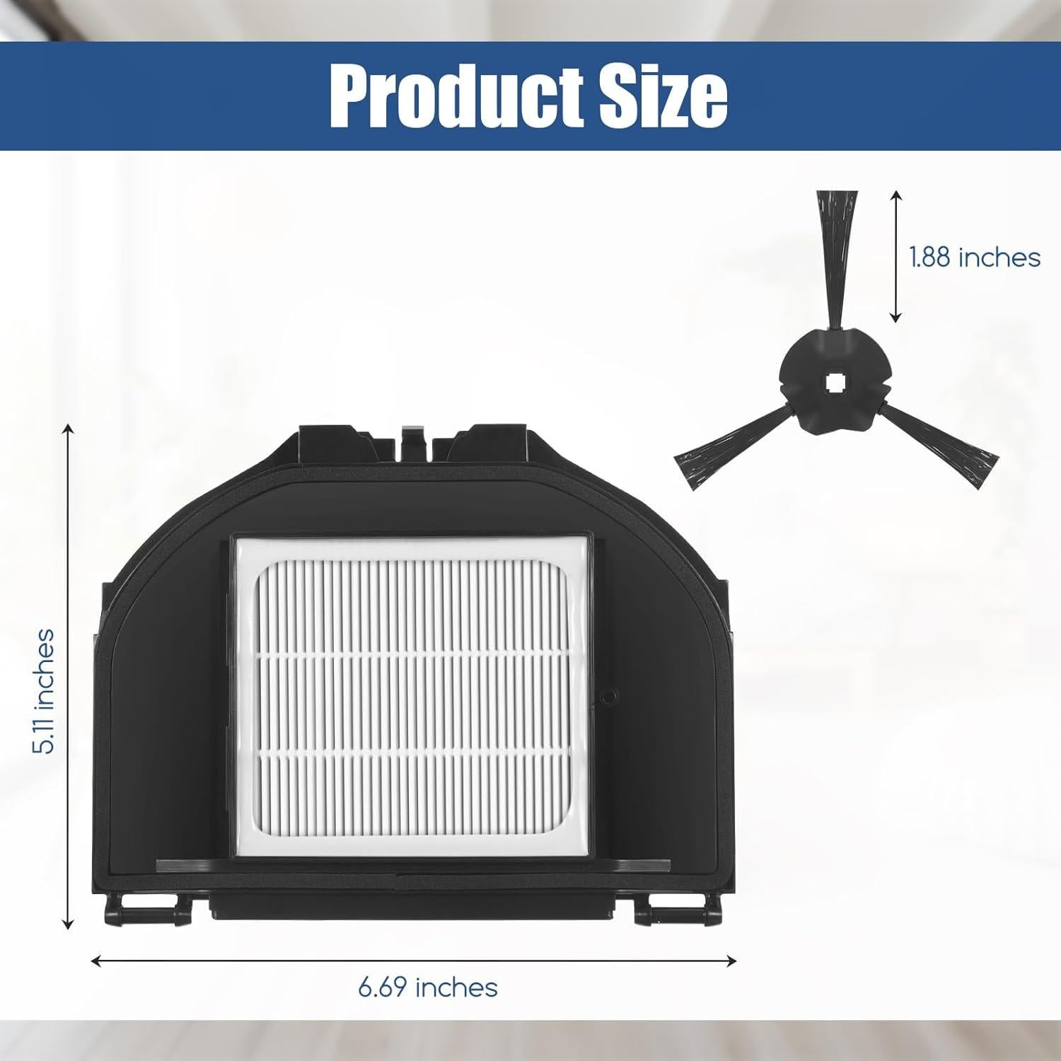 Piezas de Repuesto Walntec para Shark AV2310AE - 4 Filtros HEPA y 6 Cepillos