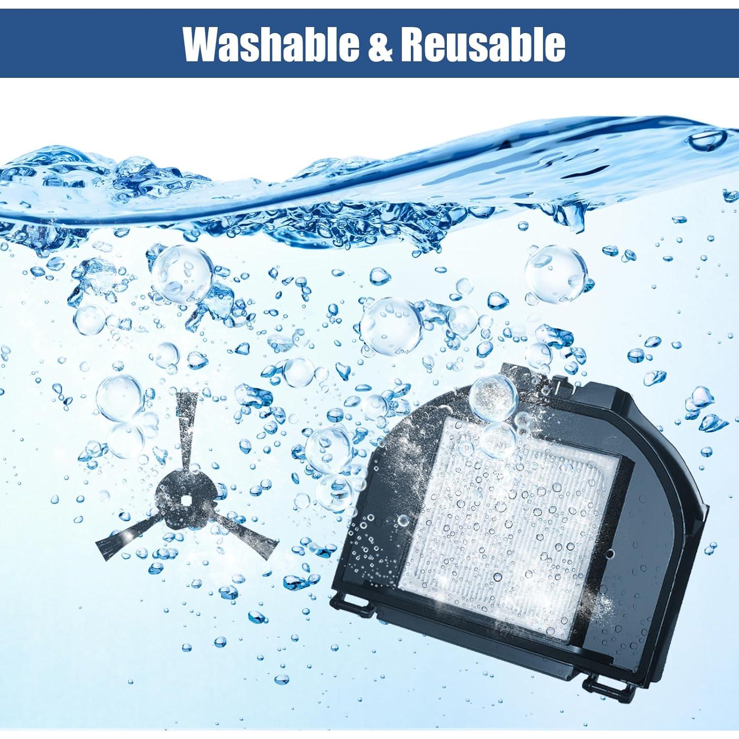 Piezas de Repuesto Walntec para Shark AV2310AE - 4 Filtros HEPA y 6 Cepillos