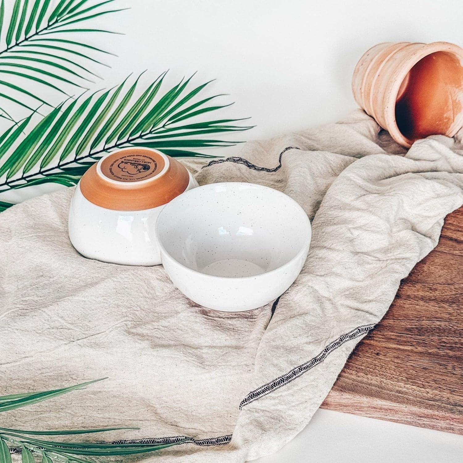 Tazones de Cerámica Mora - Set de 6 - 0,45 L - Apto Microondas