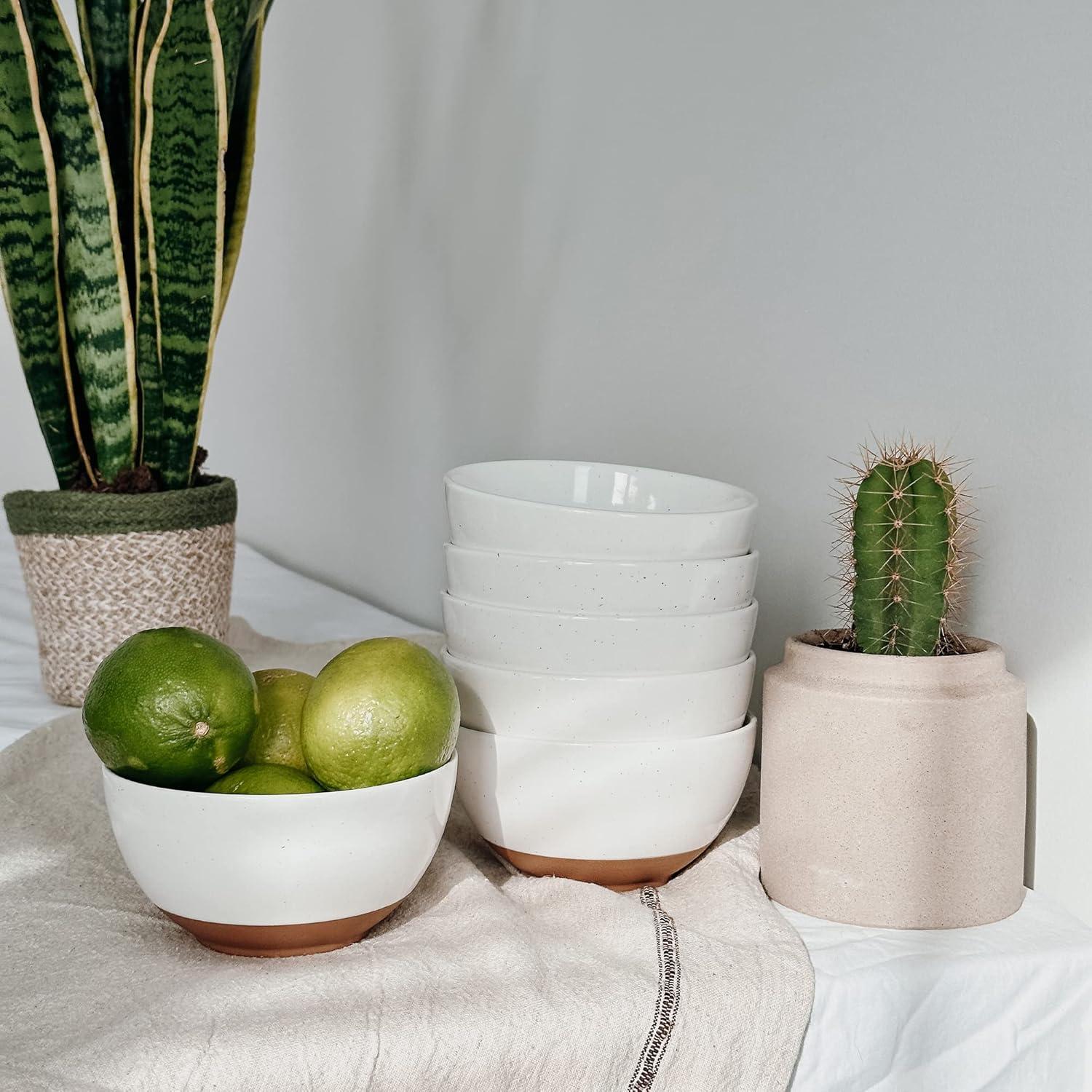 Tazones de Cerámica Mora - Set de 6 - 0,45 L - Apto Microondas