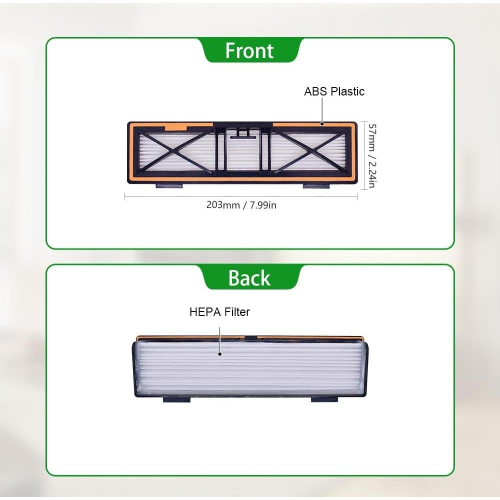 Filtros HEPA H13 Neutop Naranja para Aspiradoras Robóticas - Paquete de 5