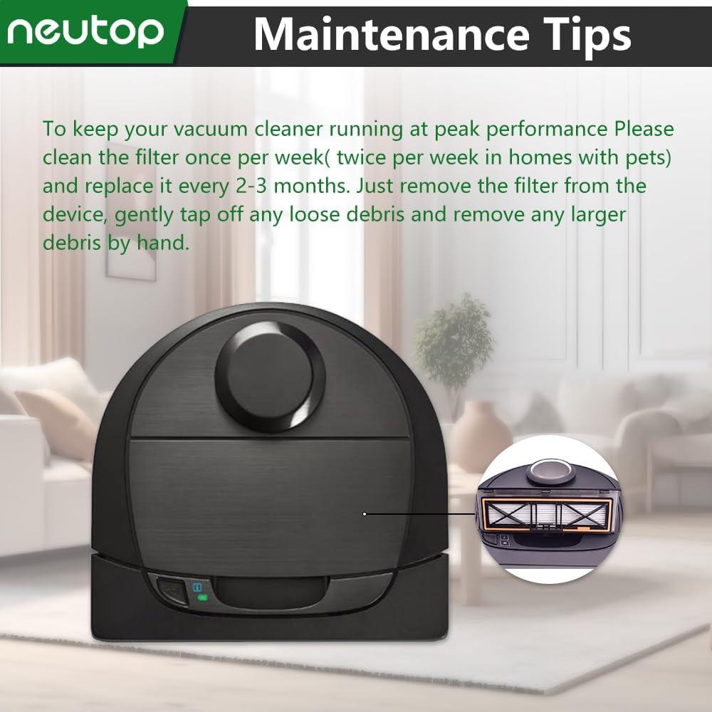 Filtros HEPA H13 Neutop Naranja para Aspiradoras Robóticas - Paquete de 5