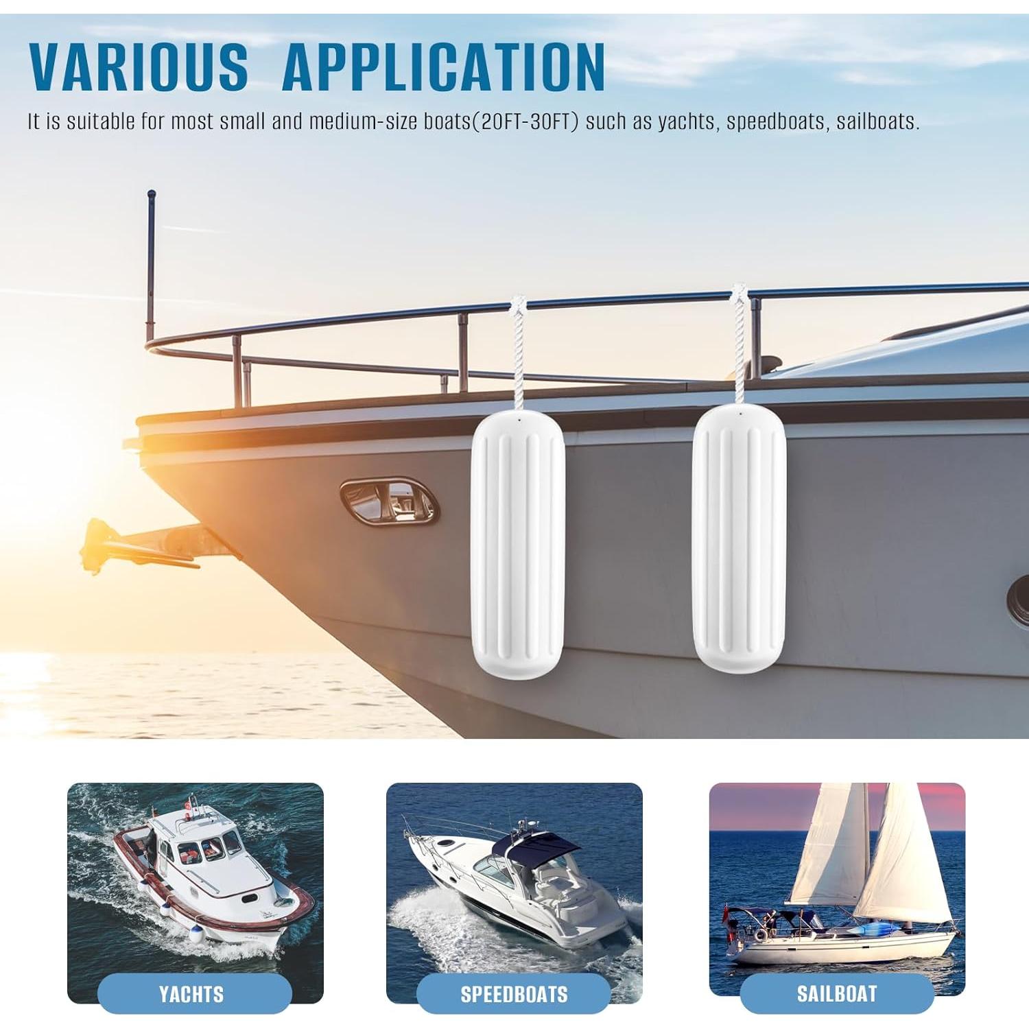Defensores de Barco VOYOCHT Paquete de 4 25 x 71 cm