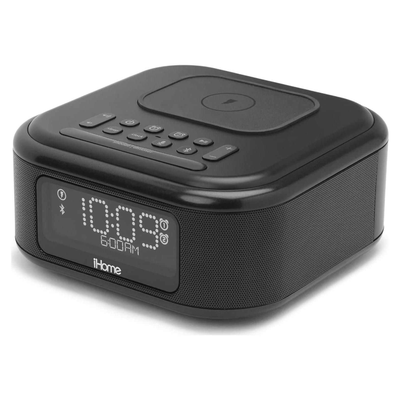 Reloj Despertador iHome iBTW23B con Carga Inalámbrica y Bluetooth