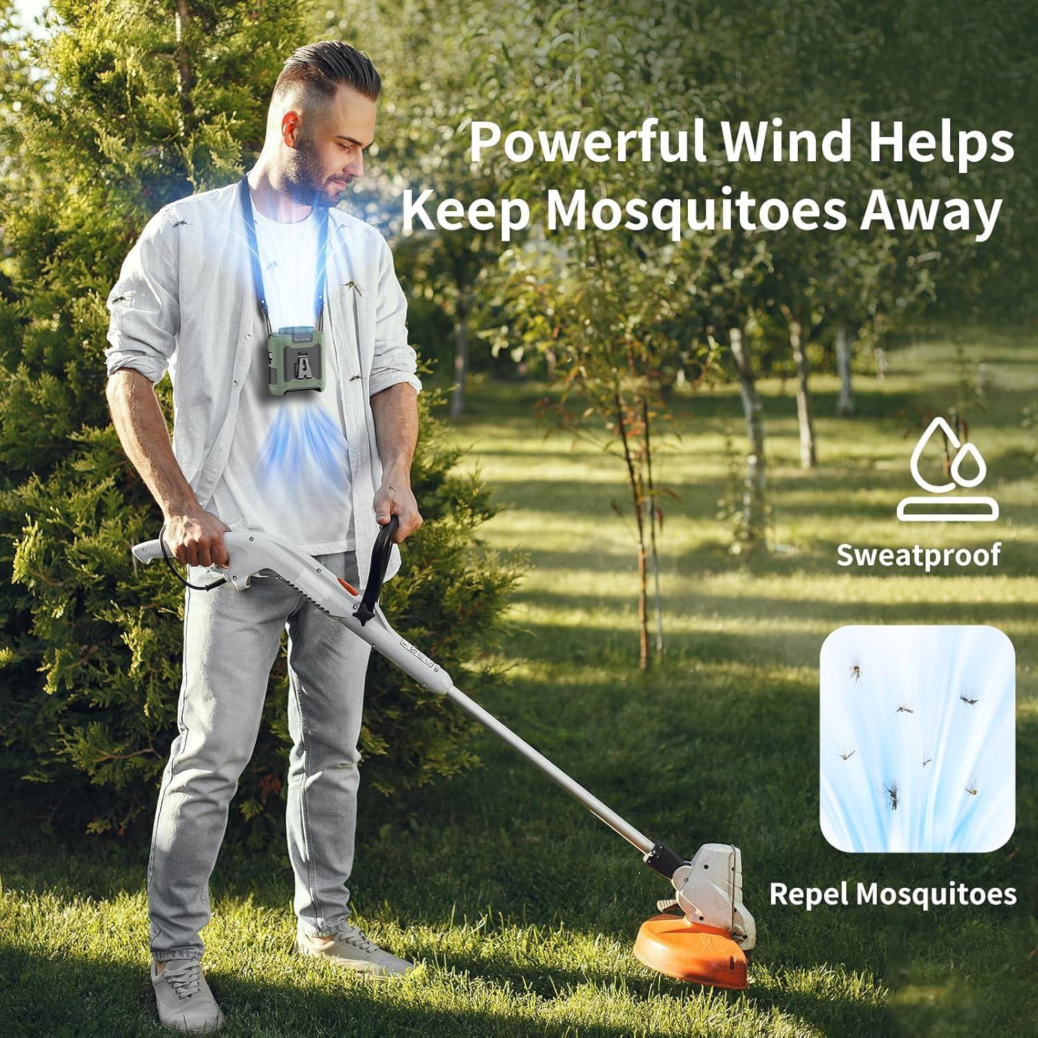 Ventilador Portátil Socool K50 10000mAh 5 Velocidades Verde