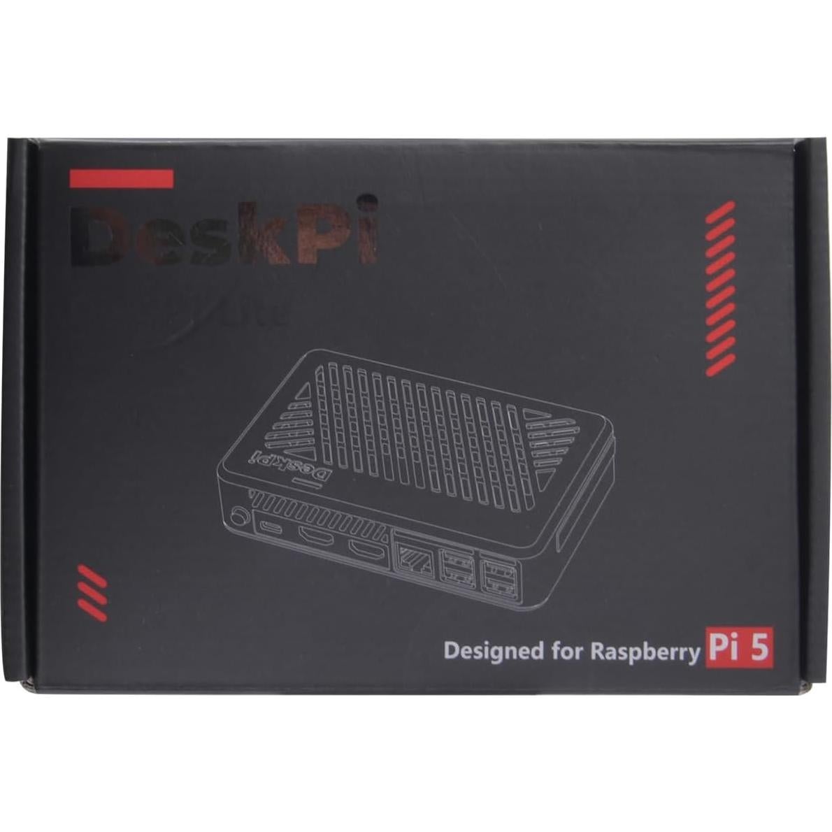 Caja GeeekPi DeskPi Lite Pi5 con Enfriador y HDMI