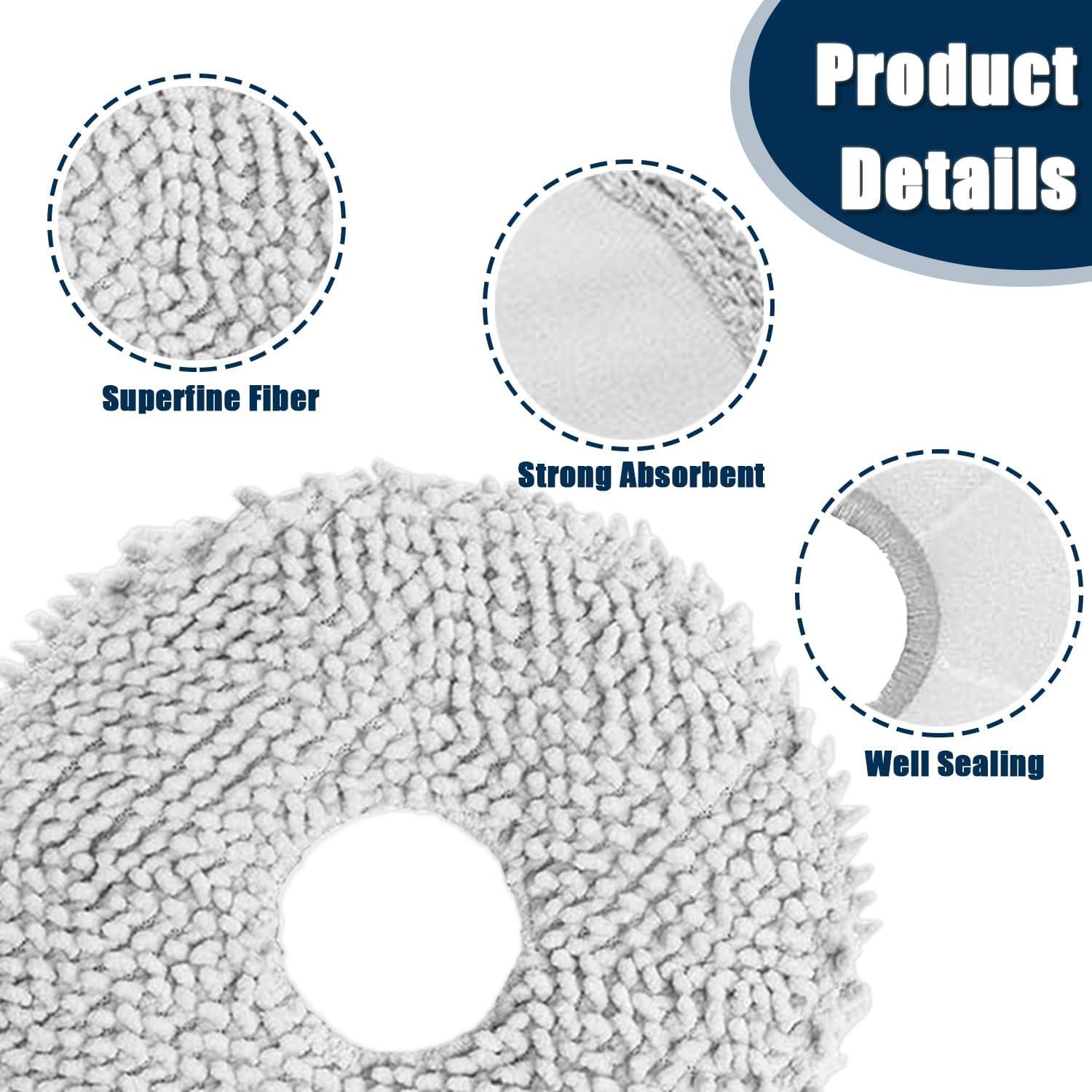 Paquete de 8 almohadillas de mopa TIPOPOM para Dreametech L10 L20