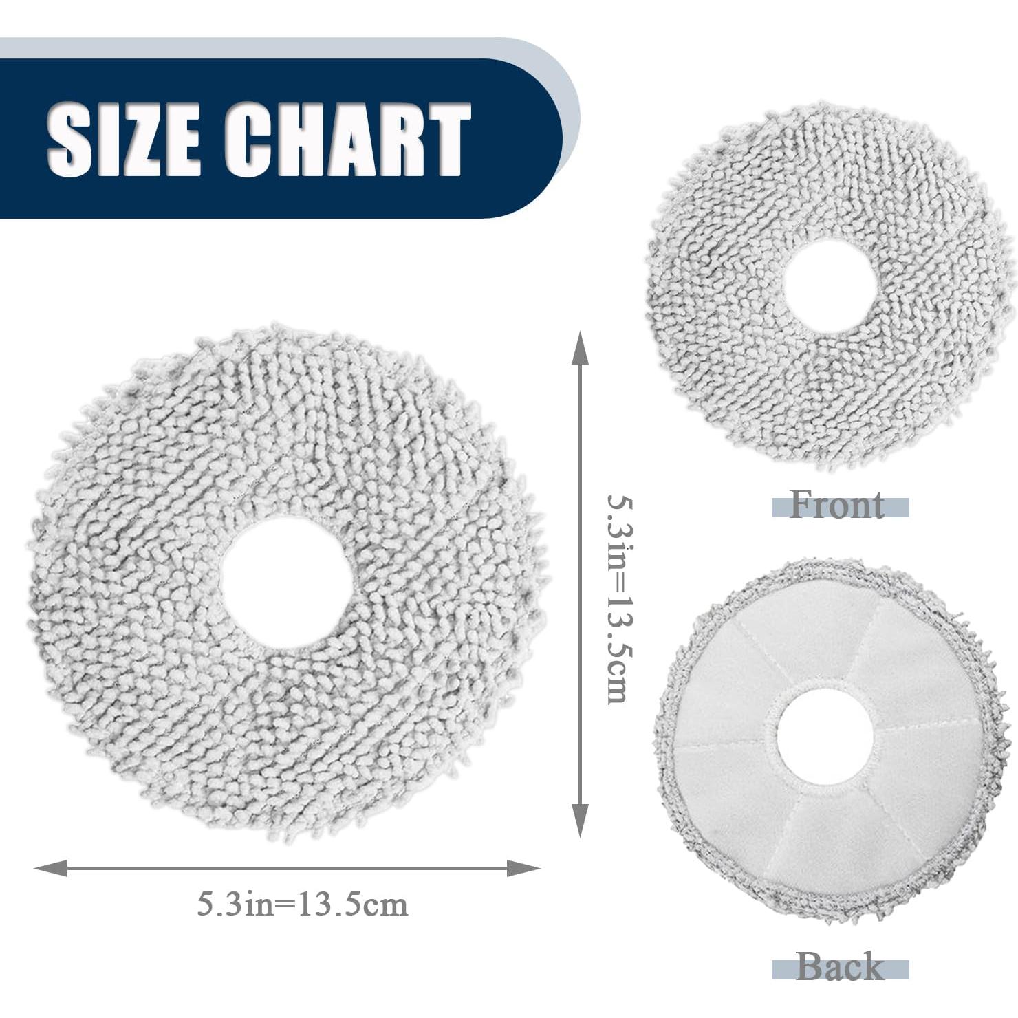 Paquete de 8 almohadillas de mopa TIPOPOM para Dreametech L10 L20