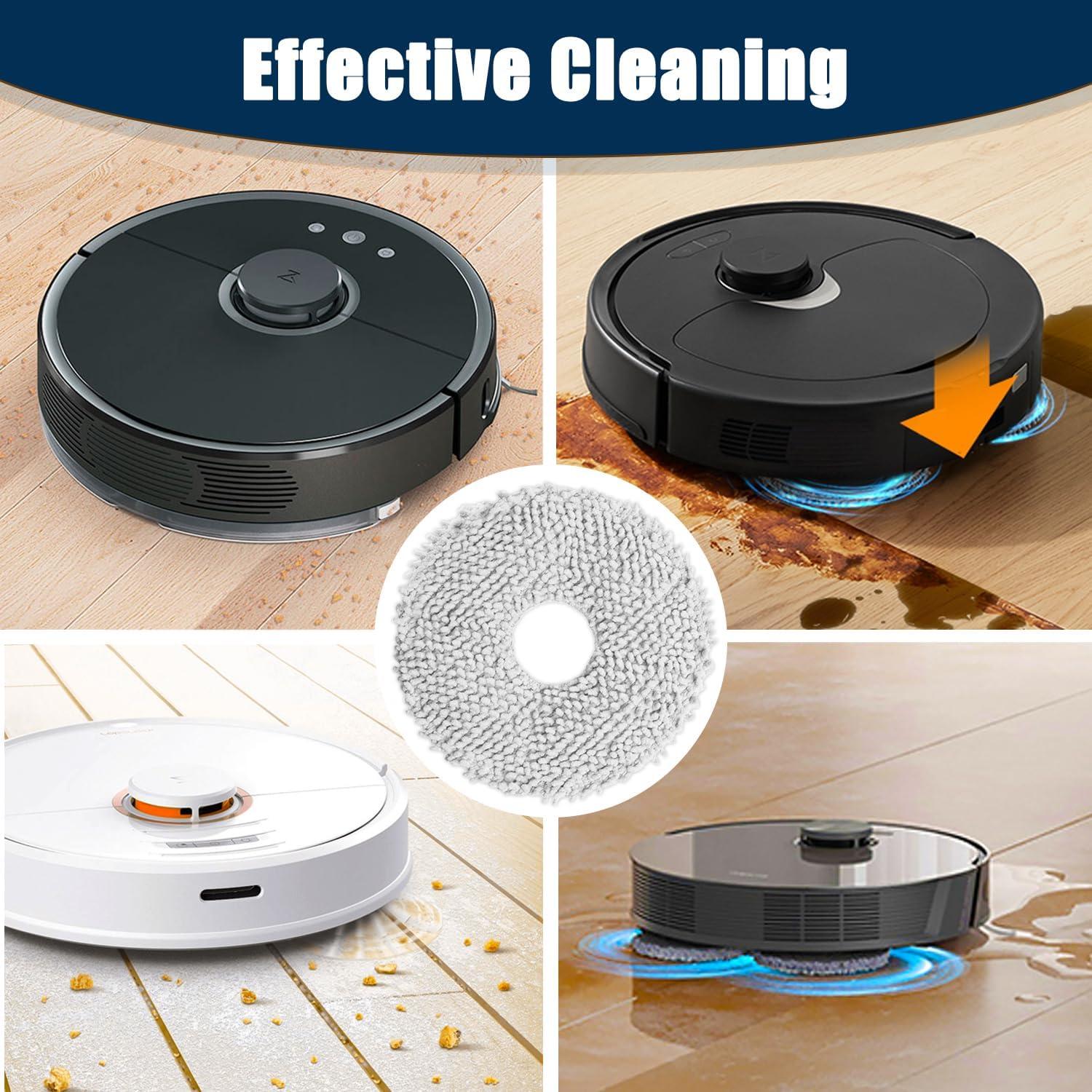 Paquete de 8 almohadillas de mopa TIPOPOM para Dreametech L10 L20