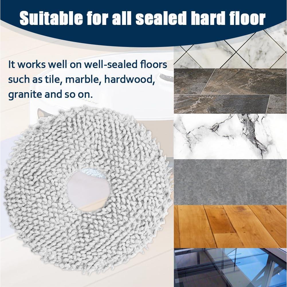 Paquete de 8 almohadillas de mopa TIPOPOM para Dreametech L10 L20