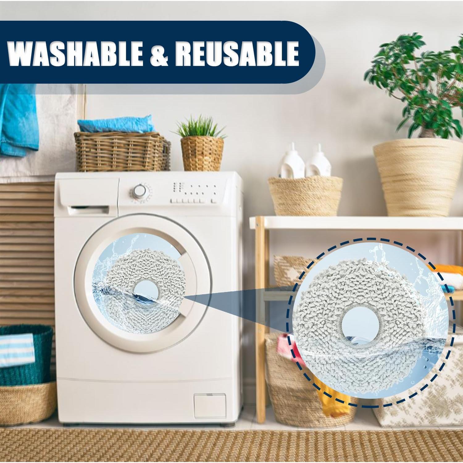 Paquete de 8 almohadillas de mopa TIPOPOM para Dreametech L10 L20