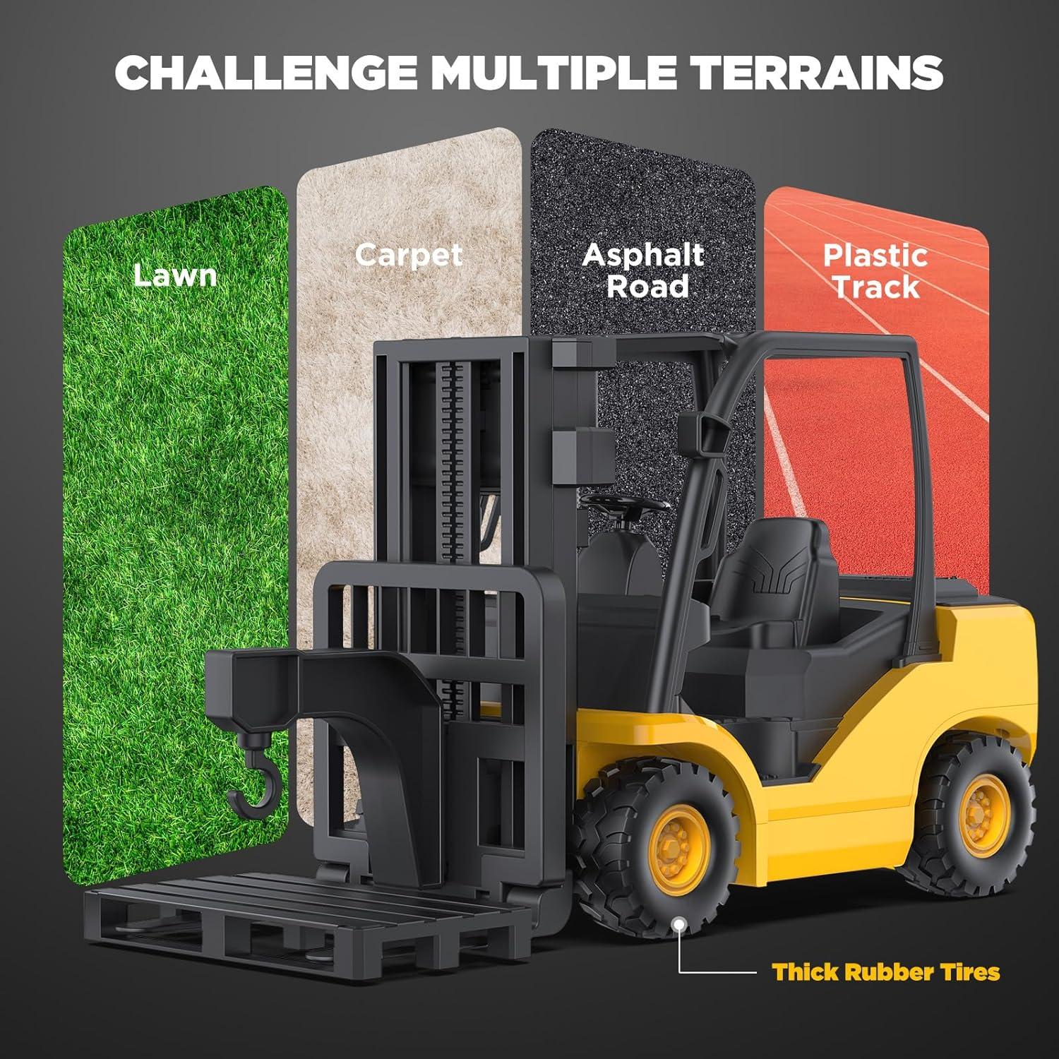 Camión Montacargas Control Remoto KIDDITOY 1:18 Luces y Sonidos