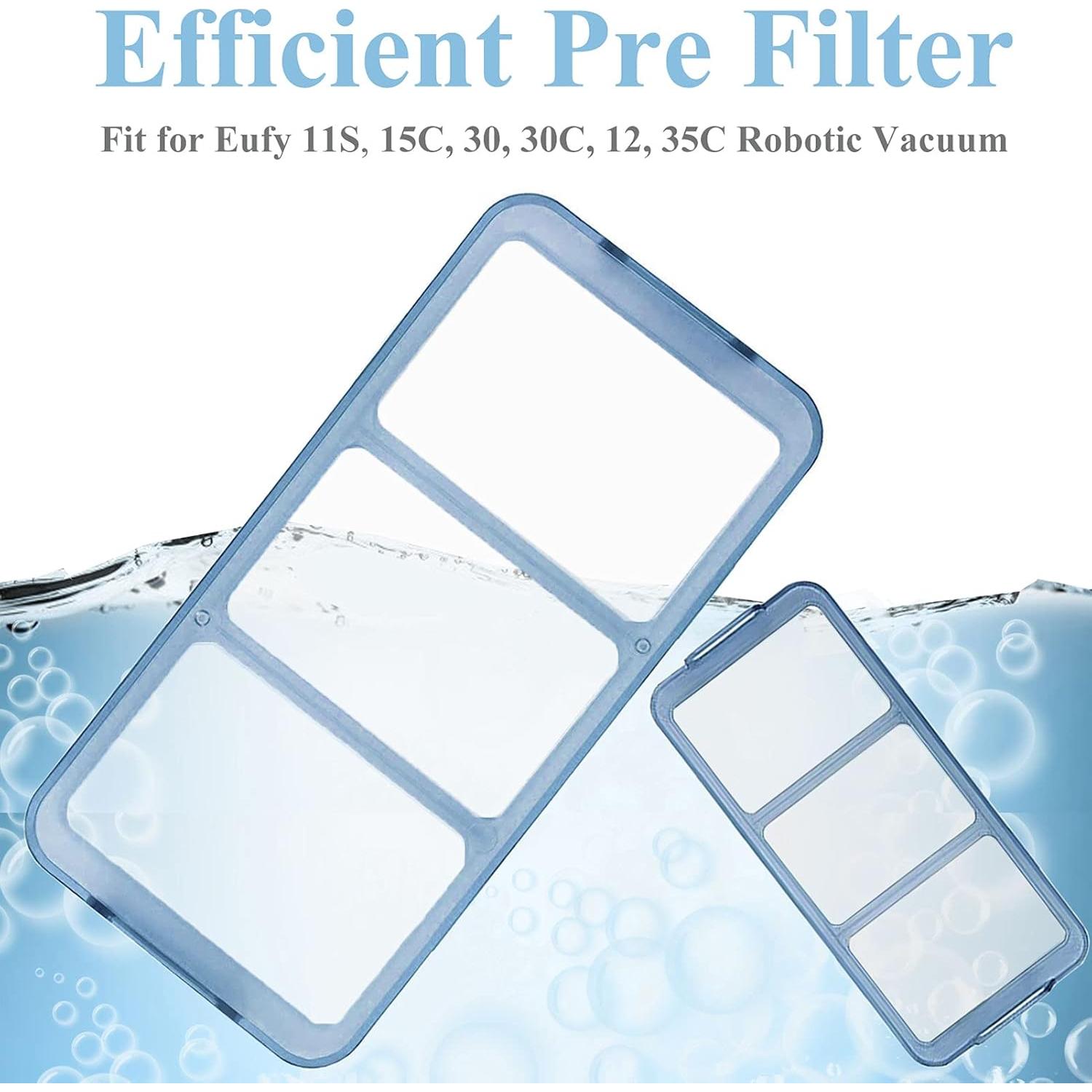 Kit de Repuestos Eufy RoboVac 11S/30/15C - 10 Cepillos y 8 Filtros