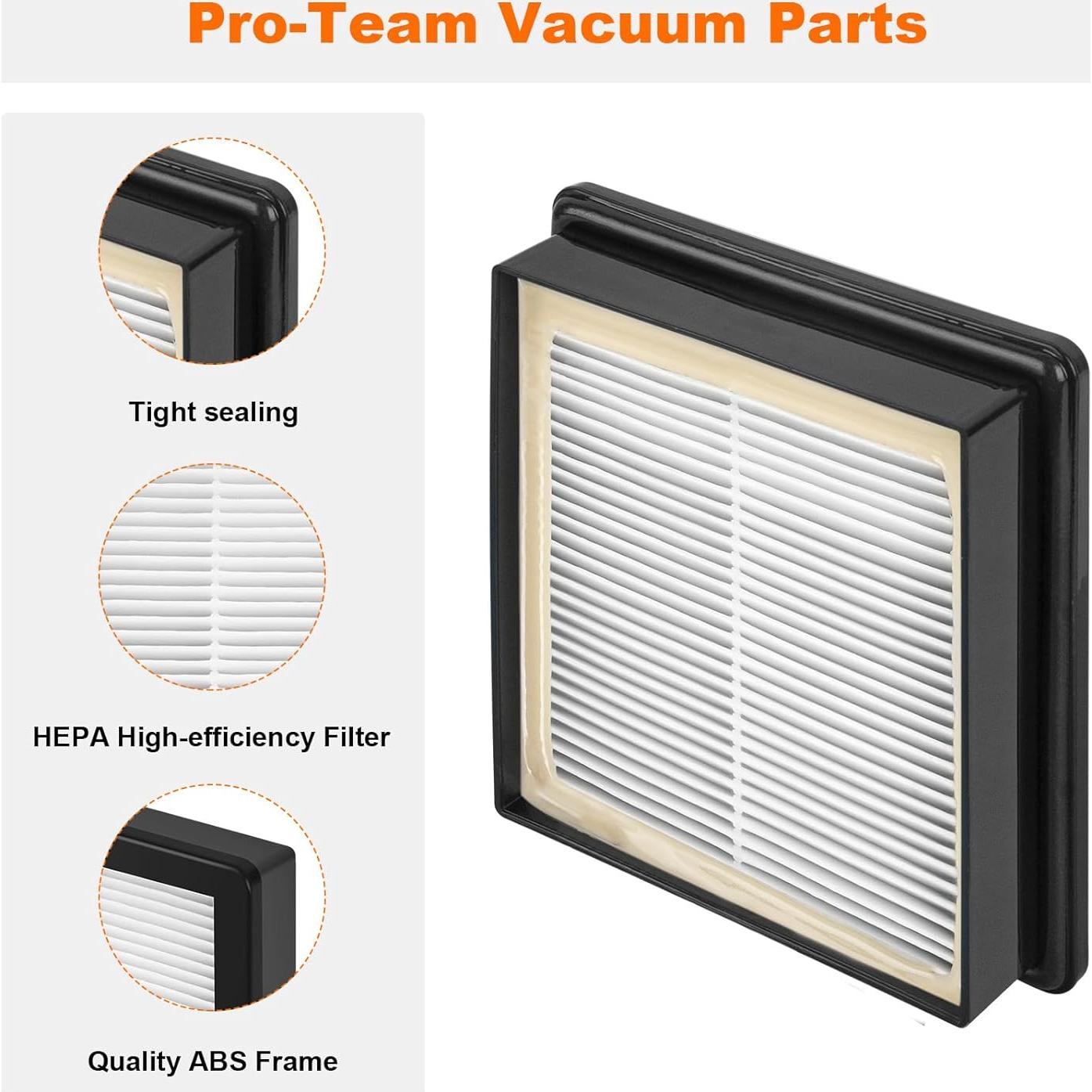 Filtro HEPA 107315 HomeInn para Aspiradoras ProTeam - Paquete de 2