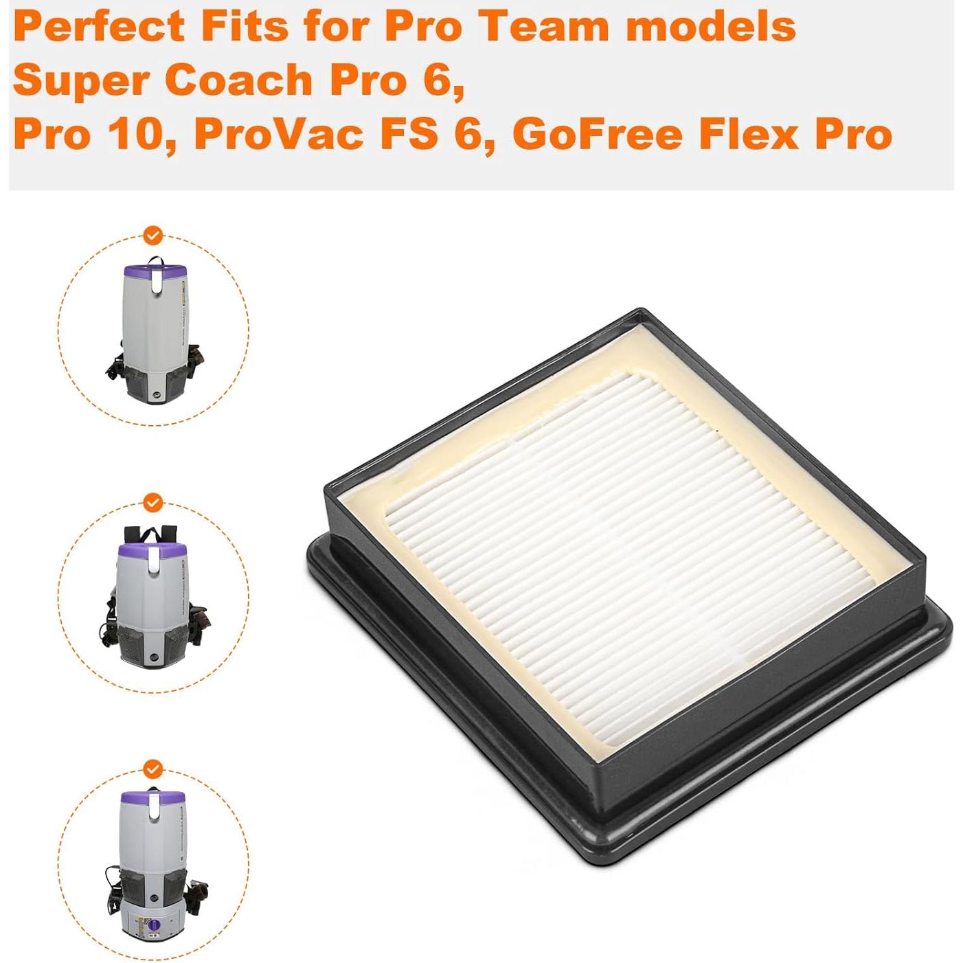 Filtro HEPA 107315 HomeInn para Aspiradoras ProTeam - Paquete de 2