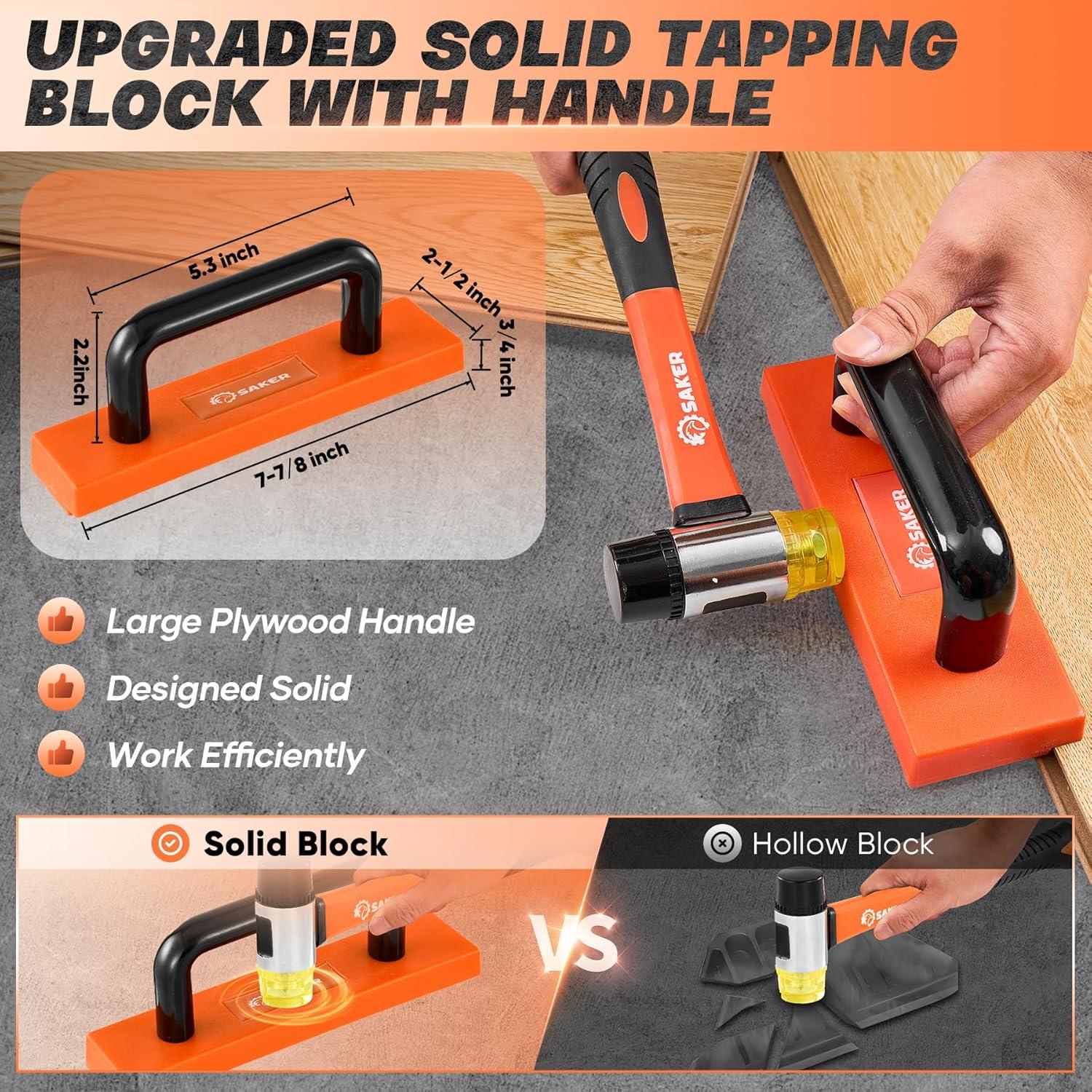 Kit de Instalación de Suelos Saker 65 Piezas 10 cm Contorno