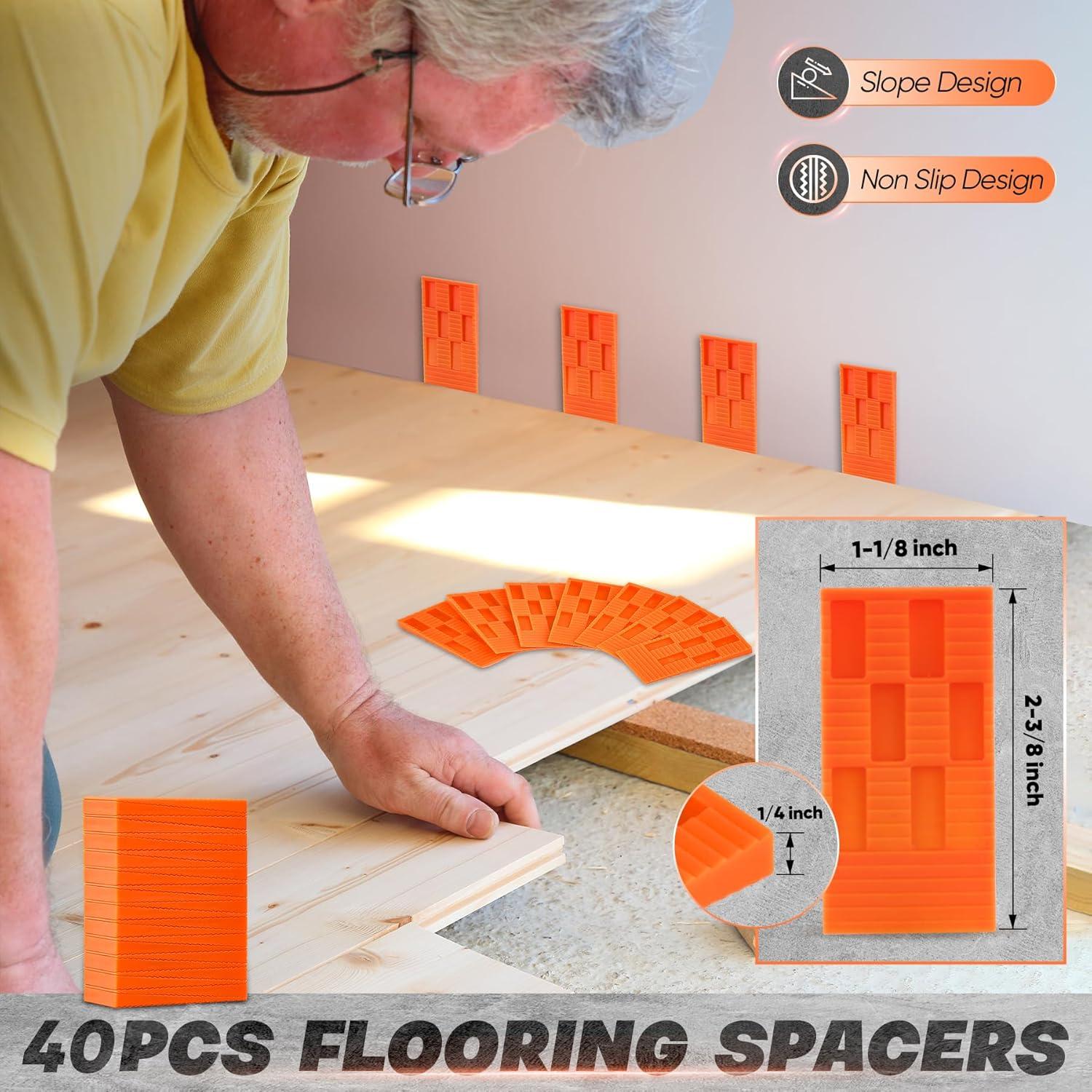 Kit de Instalación de Suelos Saker 65 Piezas 10 cm Contorno