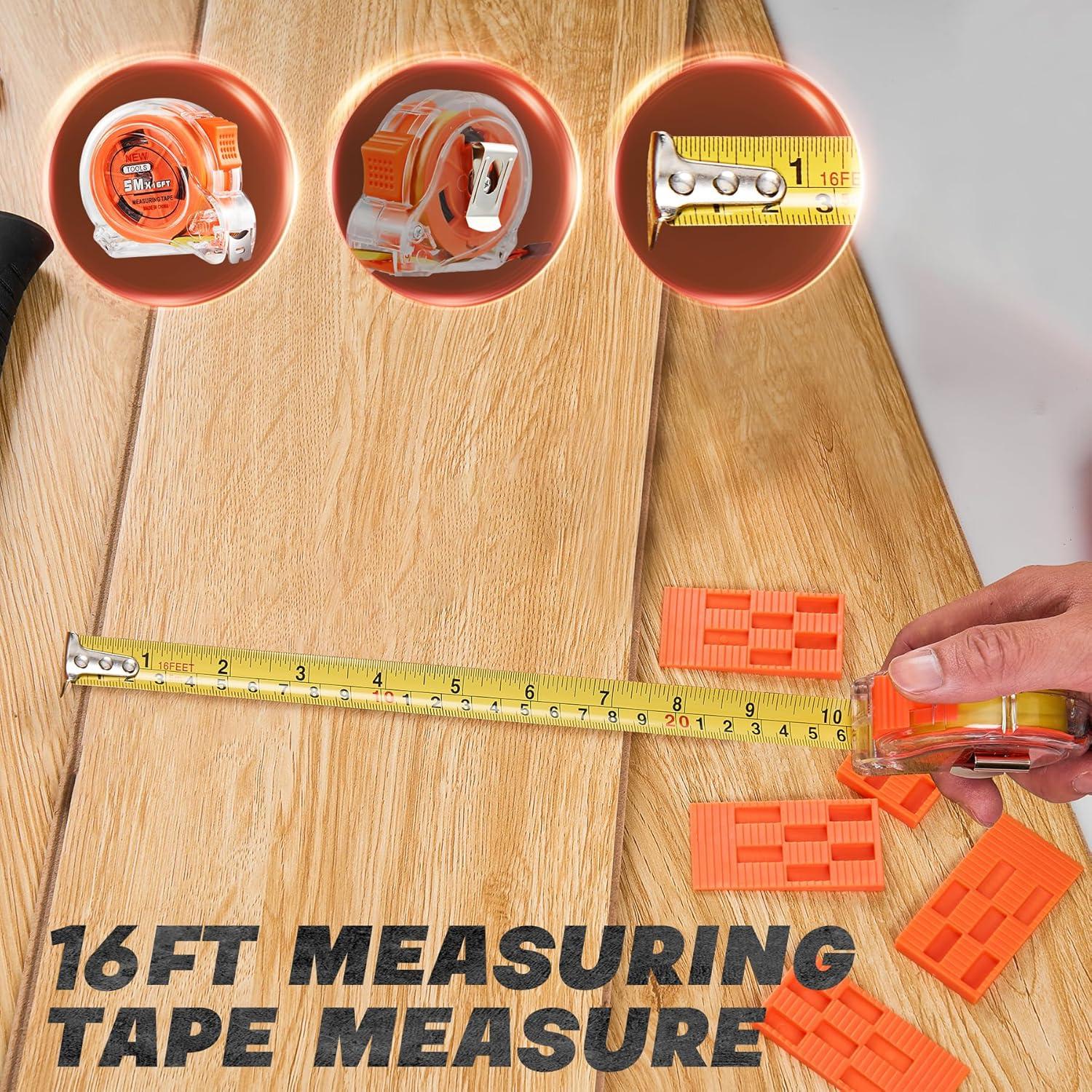 Kit de Instalación de Suelos Saker 65 Piezas 10 cm Contorno