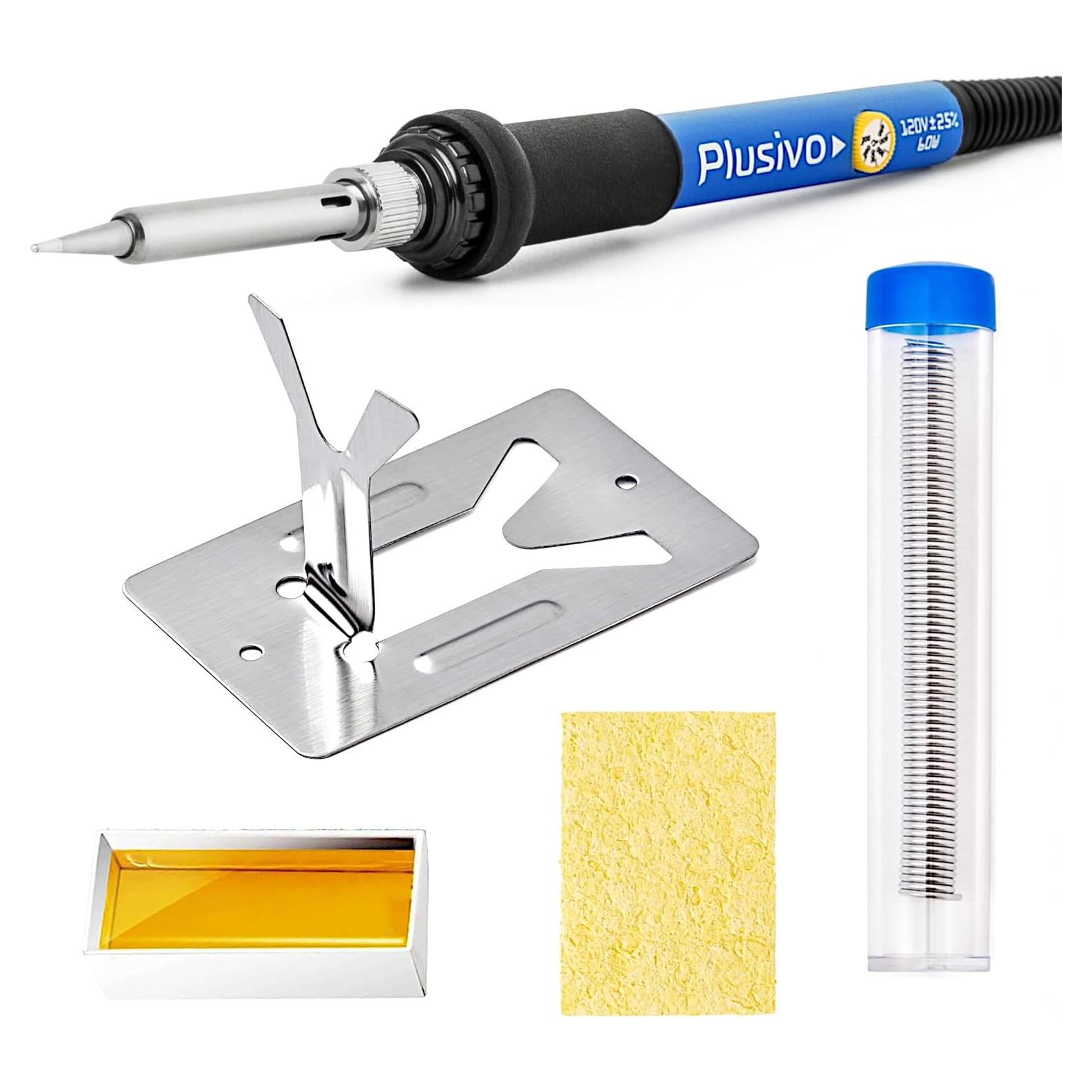 Kit de Soldador Plusivo 60W 5-en-1 con Accesorios